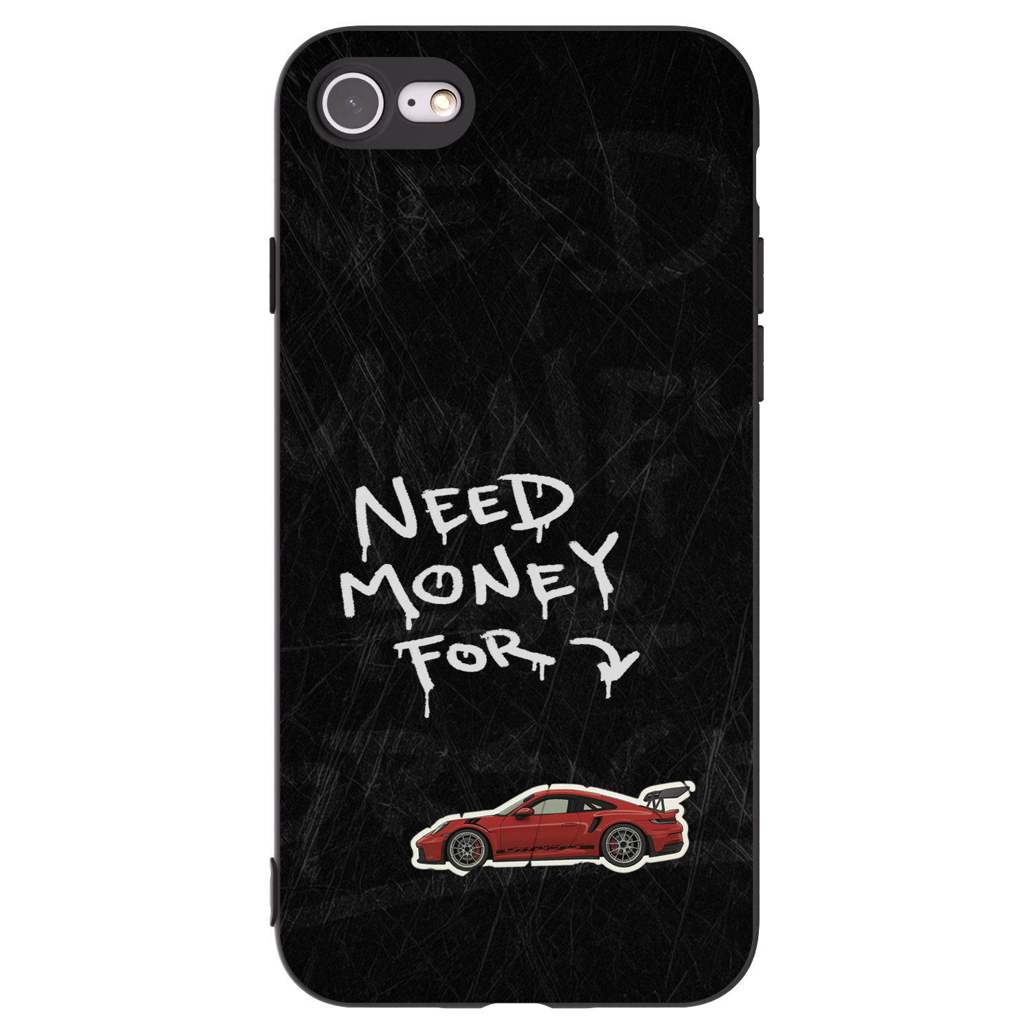 Picasee silikonowe czarne etui na Apple iPhone 7 - Track Mode