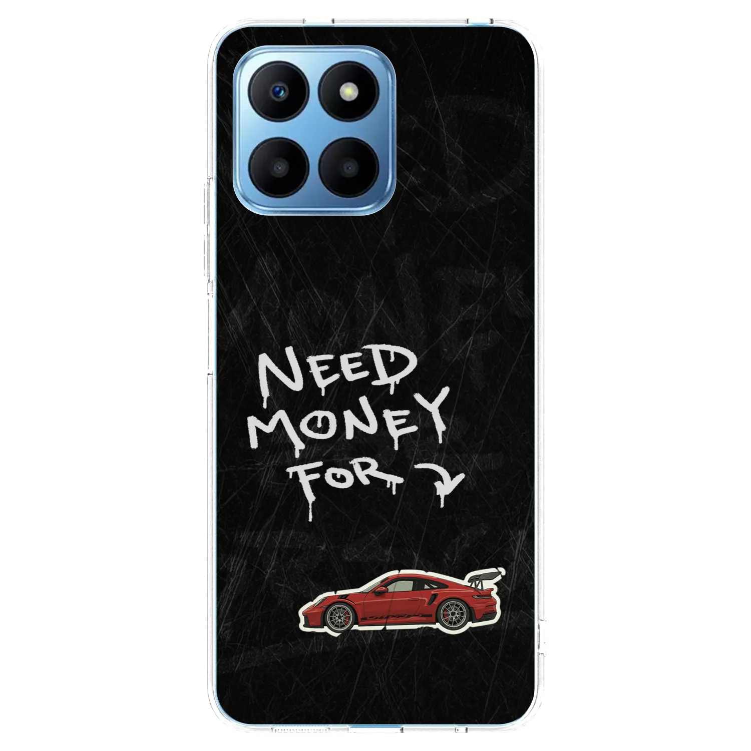 Picasee silikonowe przeźroczyste etui na Honor 70 Lite - Track Mode