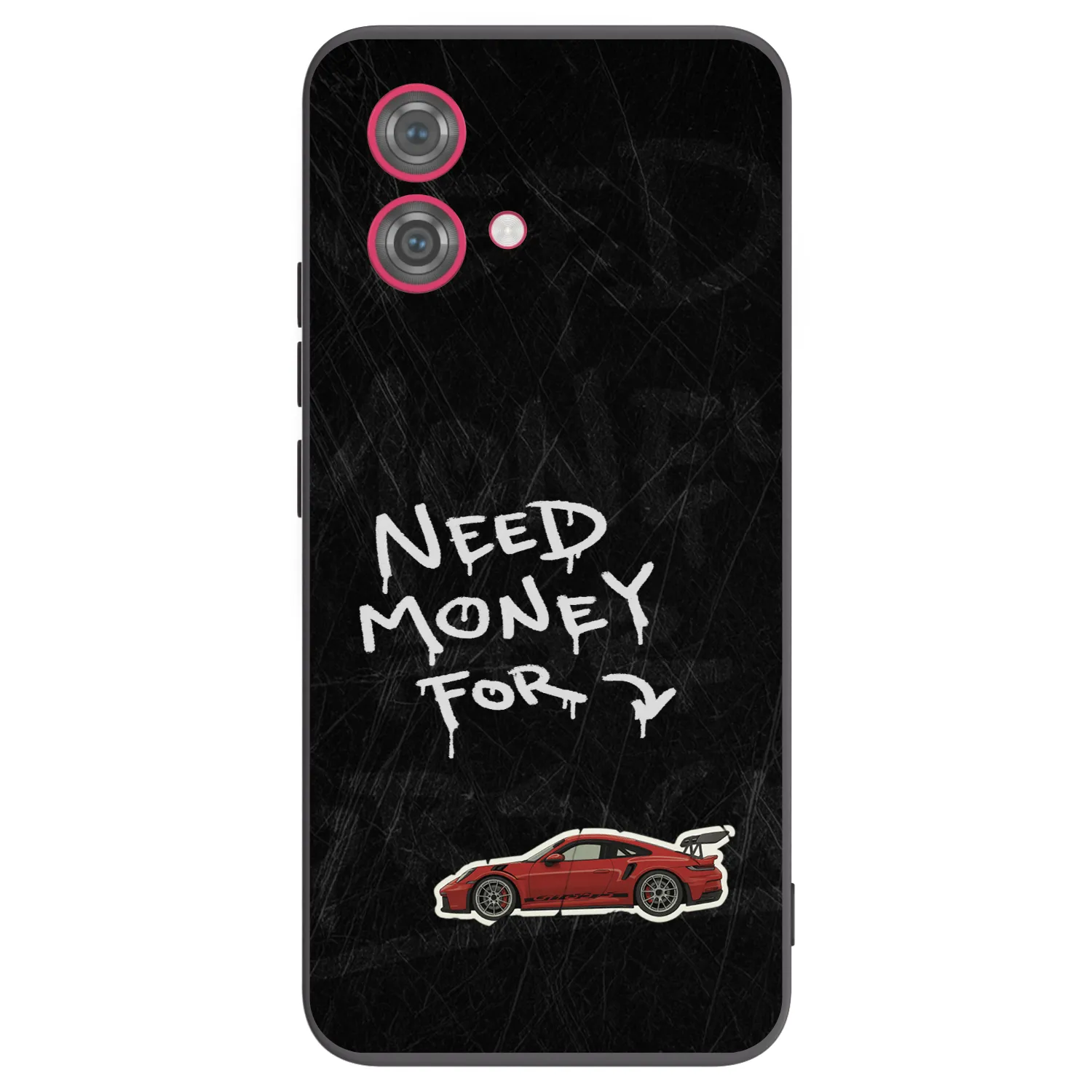 Picasee silikonowe czarne etui na Motorola Moto G84 5G - Track Mode