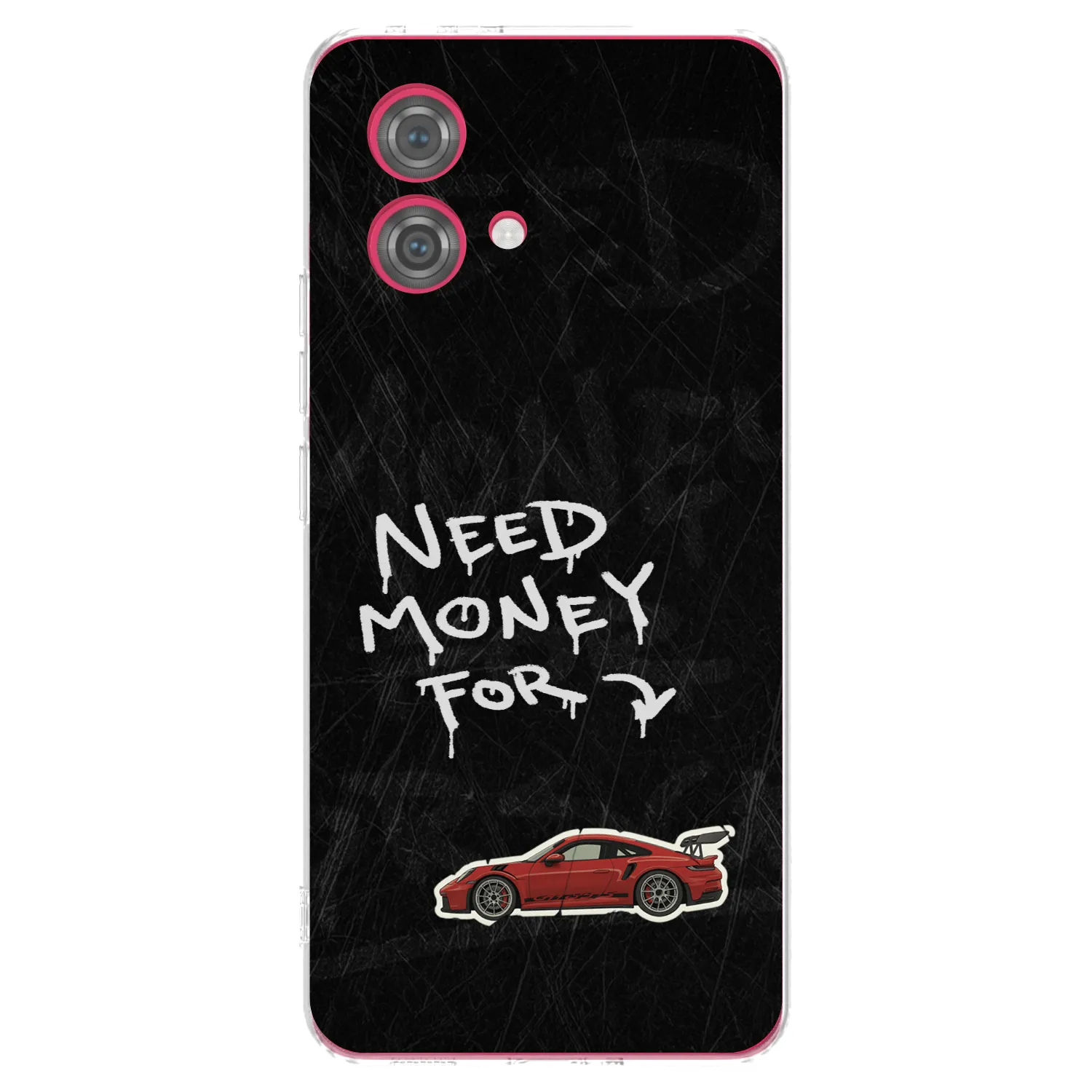 Picasee silikonowe przeźroczyste etui na Motorola Moto G84 5G - Track Mode