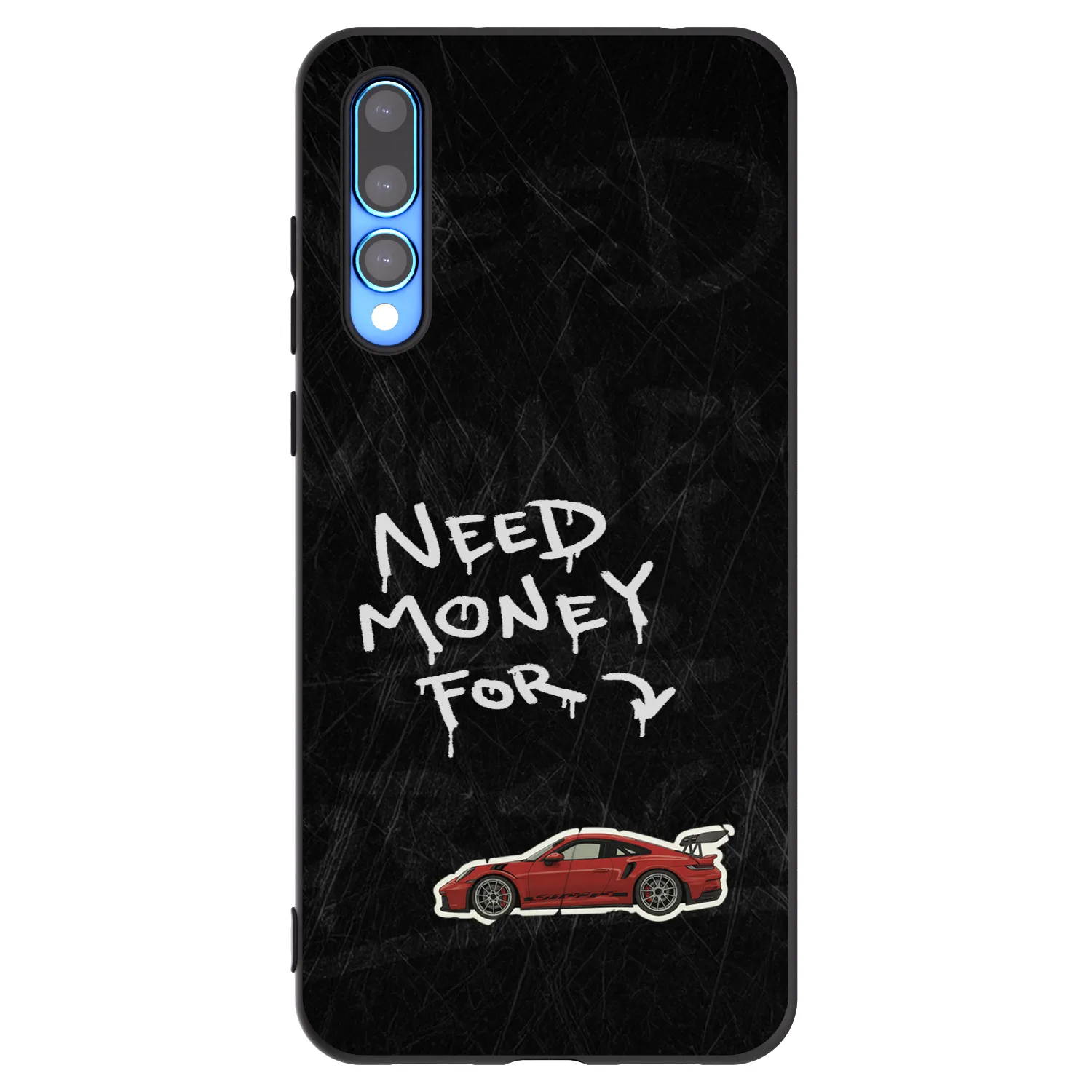 Picasee silikonowe czarne etui na Huawei P20 Pro - Track Mode