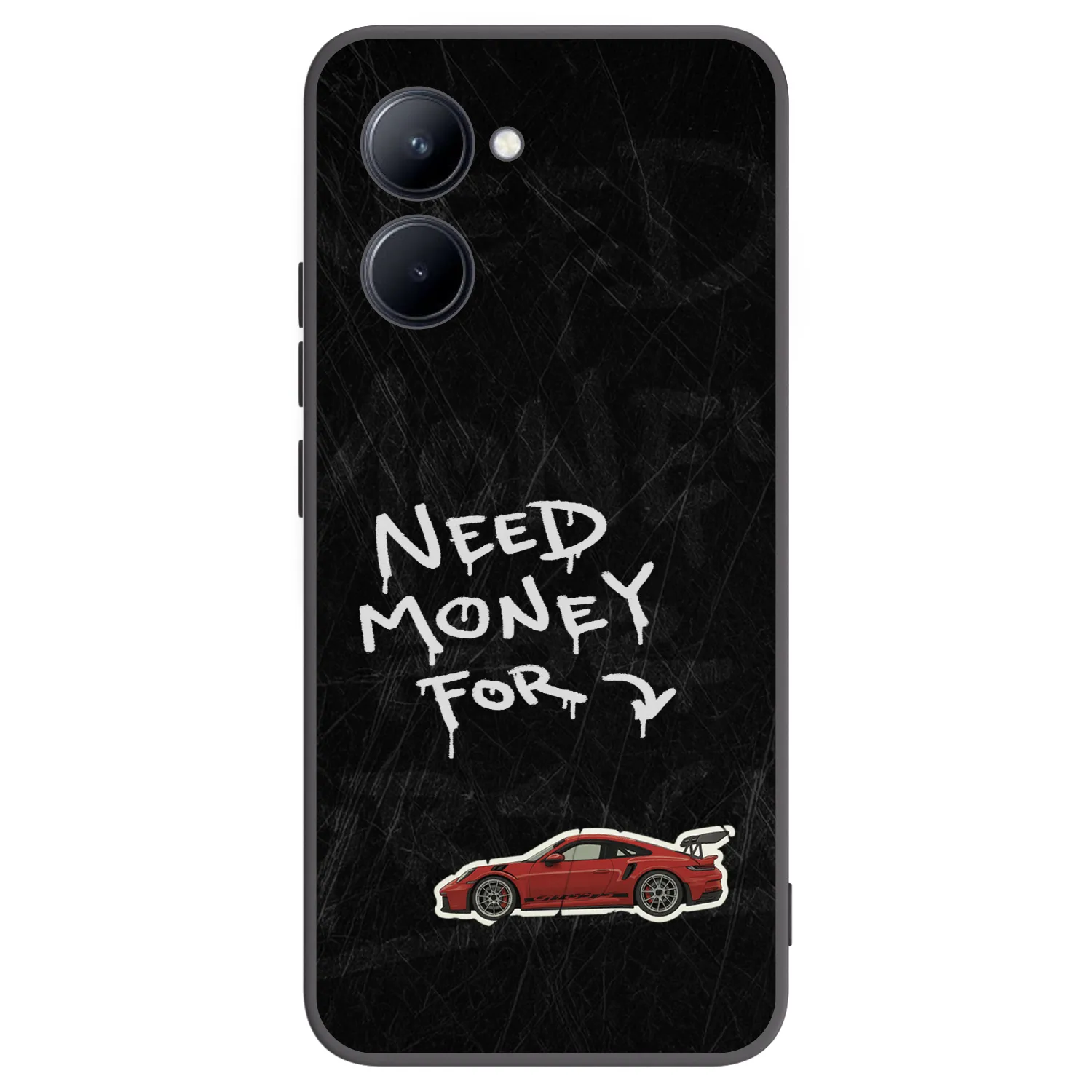 Picasee silikonowe czarne etui na Realme C33 (2023) - Track Mode