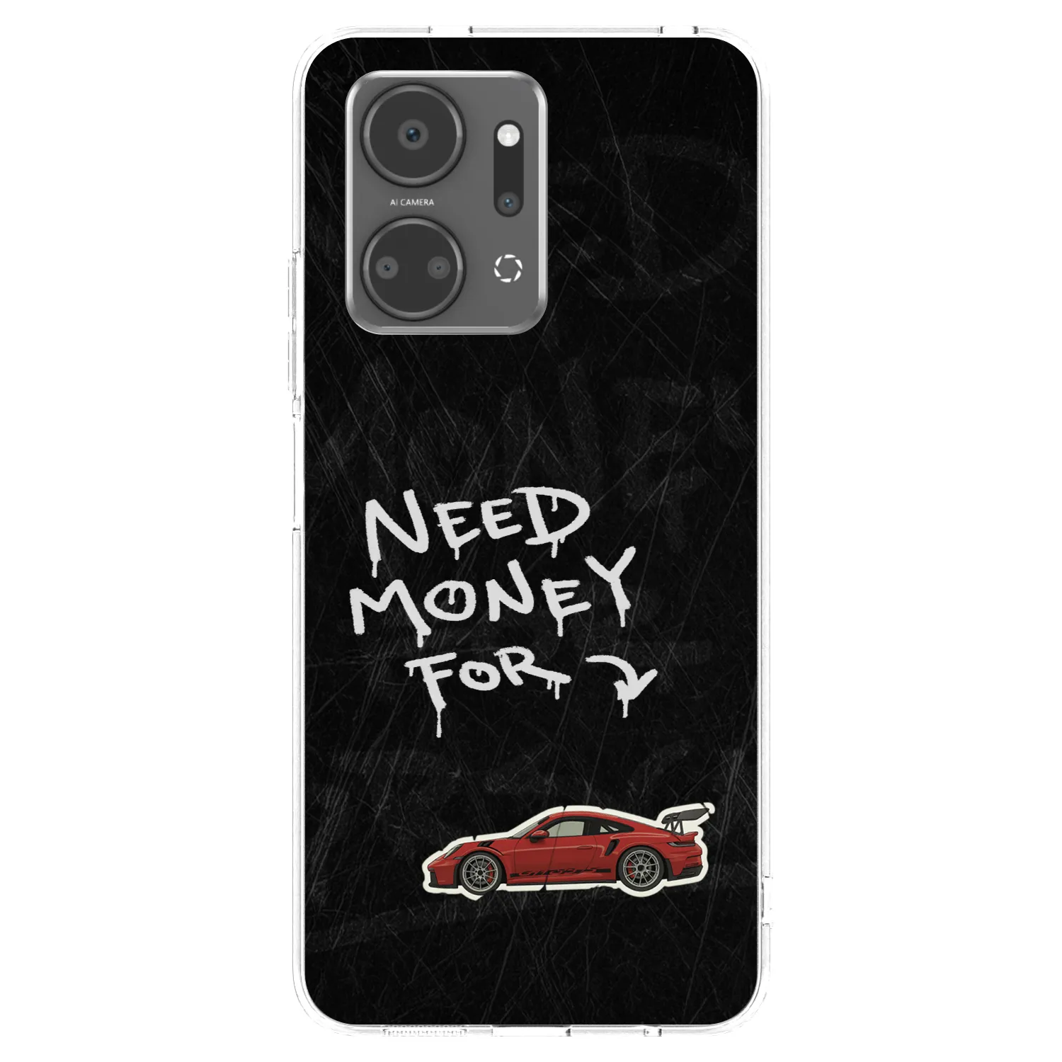 Picasee silikonowe przeźroczyste etui na Honor X7a - Track Mode