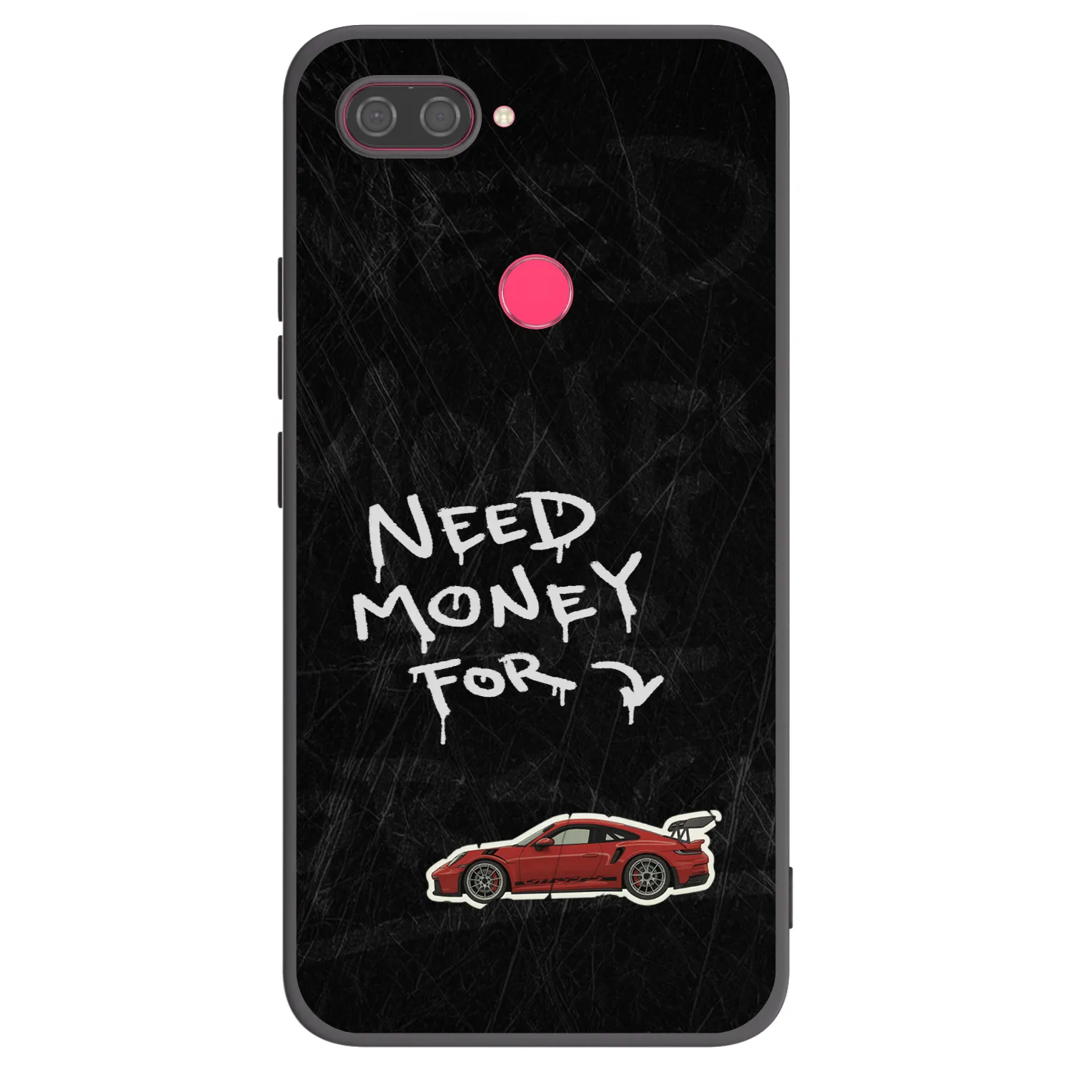 Picasee silikonowe czarne etui na Xiaomi Mi 8 Lite - Track Mode