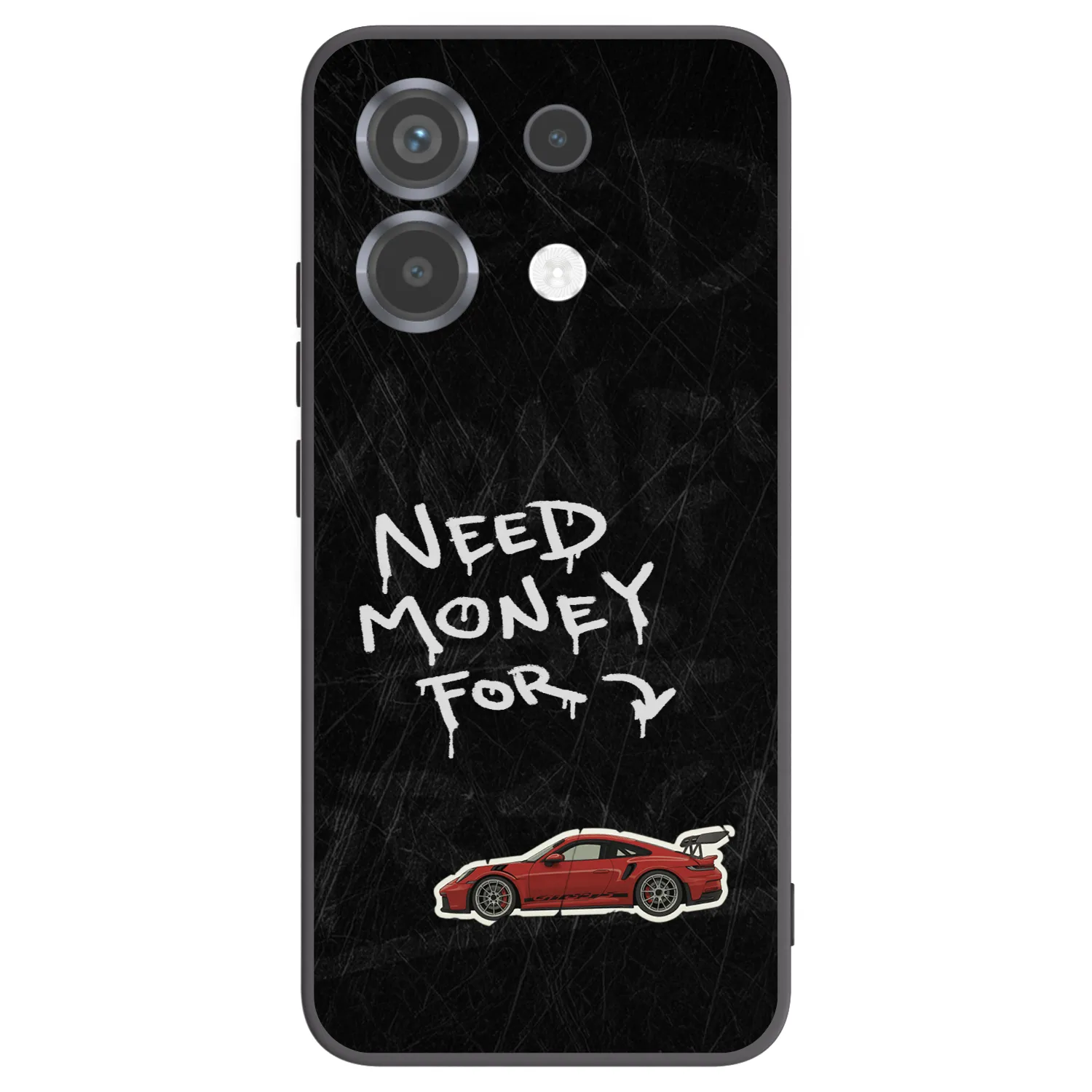 Picasee silikonowe czarne etui na Xiaomi Poco X6 - Track Mode