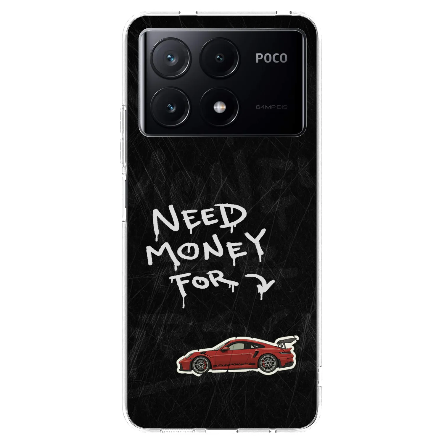 Picasee silikonowe przeźroczyste etui na Xiaomi Poco X6 Pro - Track Mode