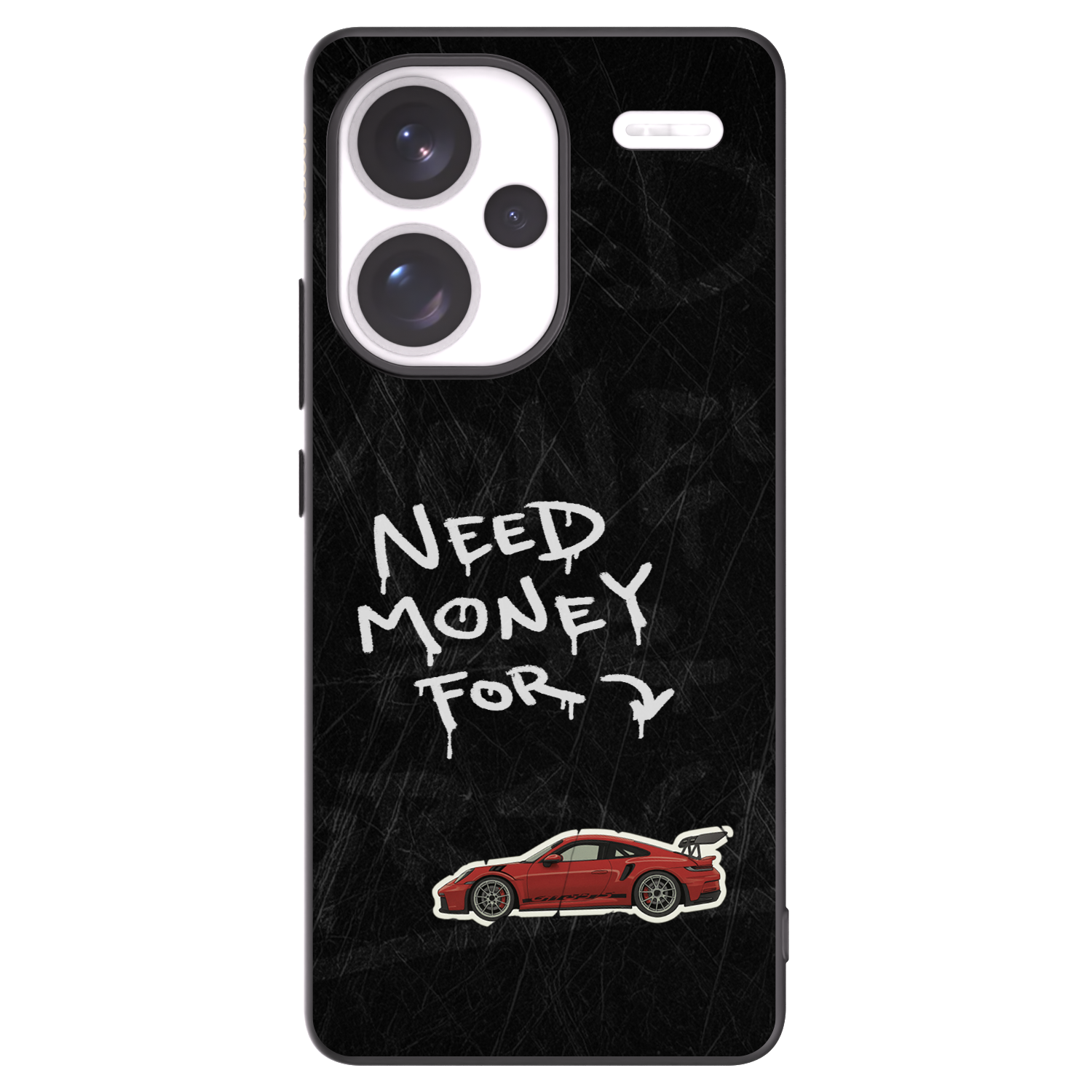 Picasee silikonowe czarne etui na Xiaomi Redmi Note 13 Pro+ 5G - Track Mode