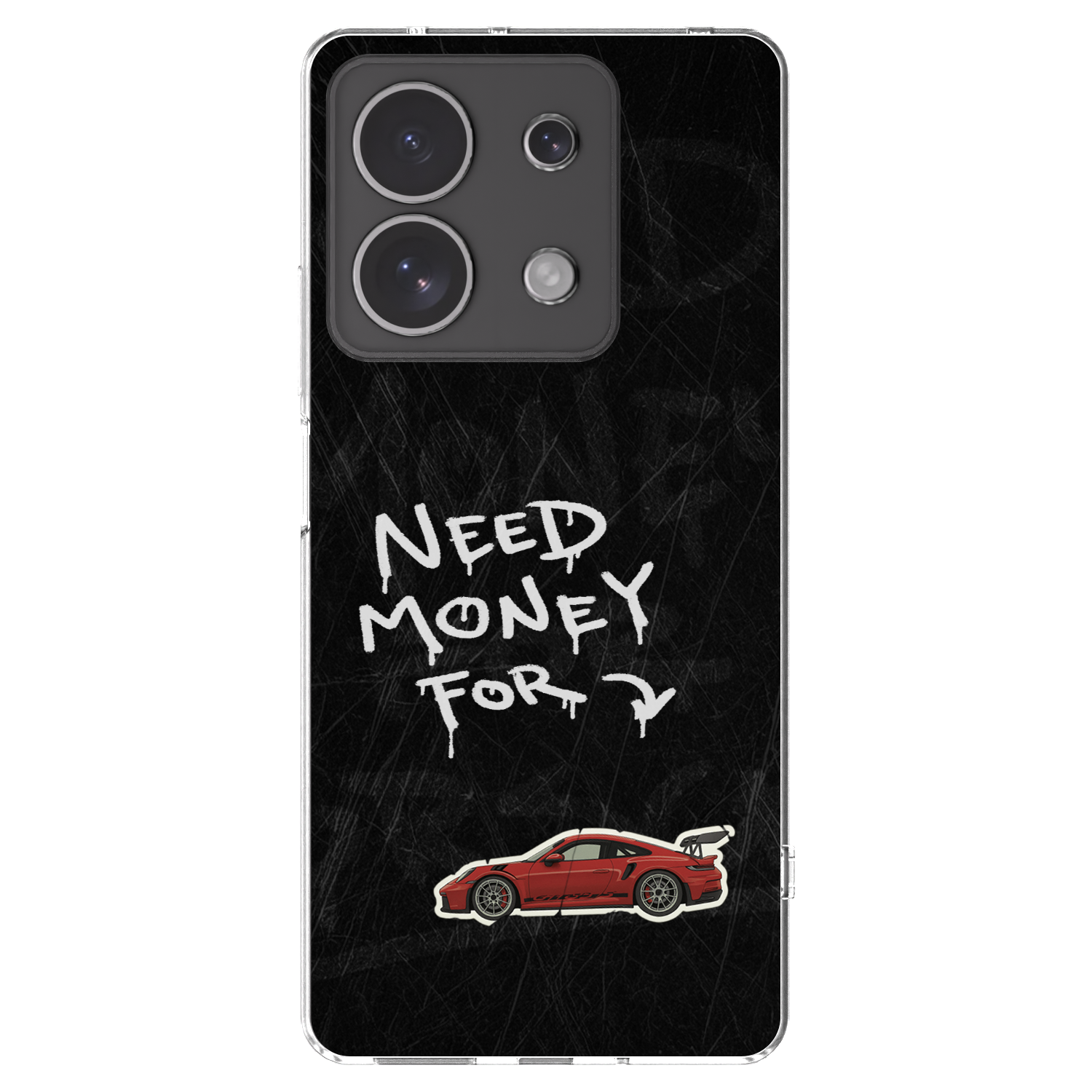 Picasee silikonowe przeźroczyste etui na Xiaomi Redmi Note 13 4G - Track Mode