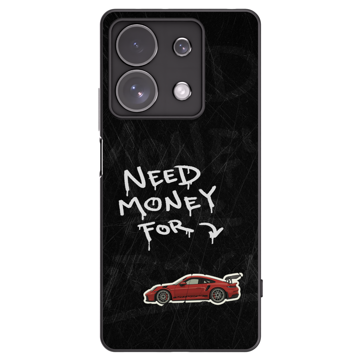 Picasee silikonowe czarne etui na Xiaomi Redmi Note 13 Pro 4G - Track Mode