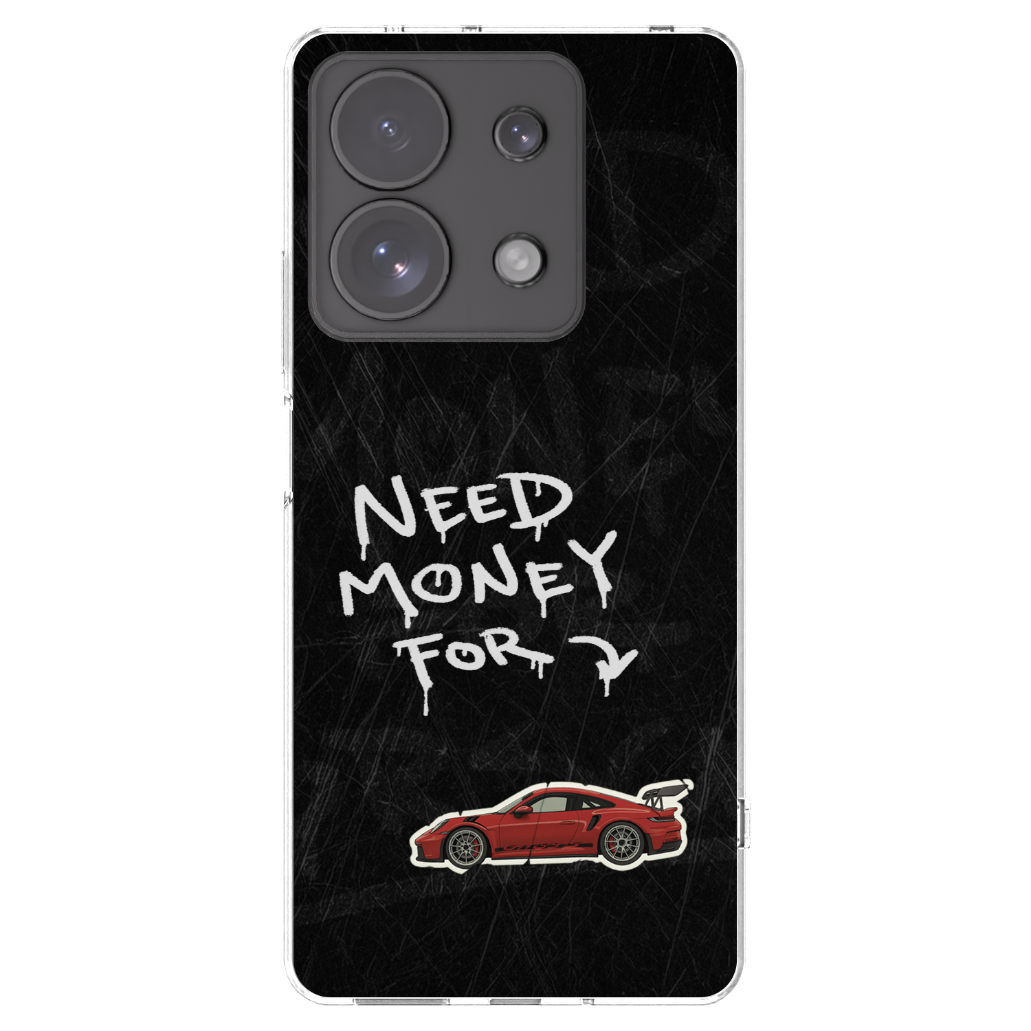 Picasee silikonowe przeźroczyste etui na Xiaomi Redmi Note 13 Pro 4G - Track Mode
