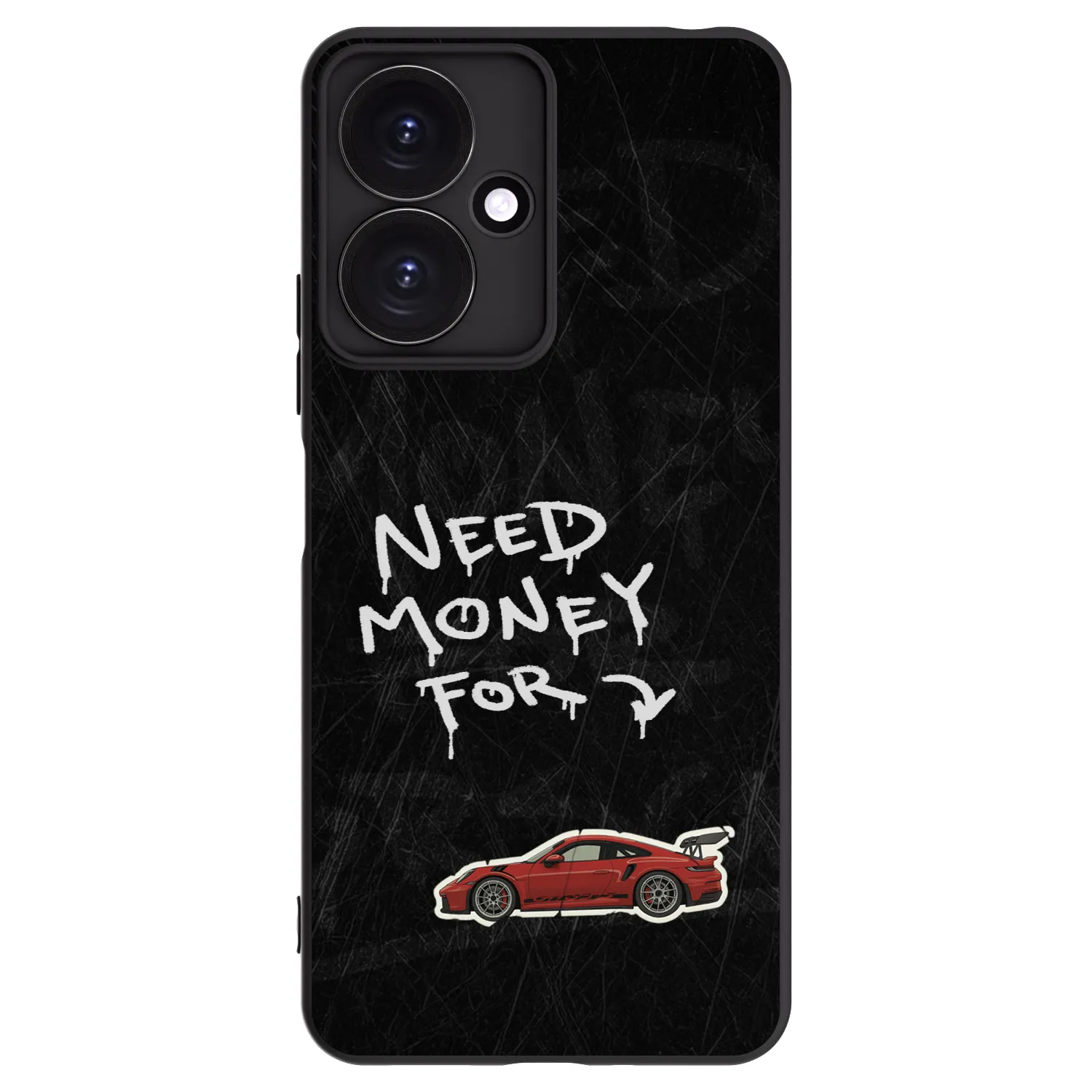 Picasee silikonowe czarne etui na Xiaomi Redmi 13C 5G - Track Mode