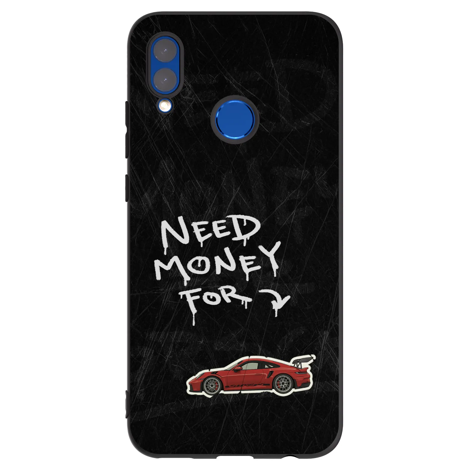 Picasee silikonowe czarne etui na Huawei P Smart 2019 - Track Mode