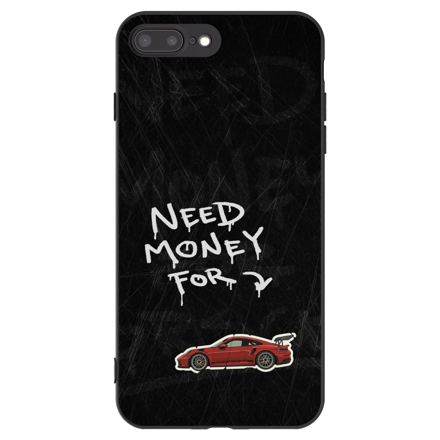 Picasee silikonowe czarne etui na Apple iPhone 7 Plus - Track Mode