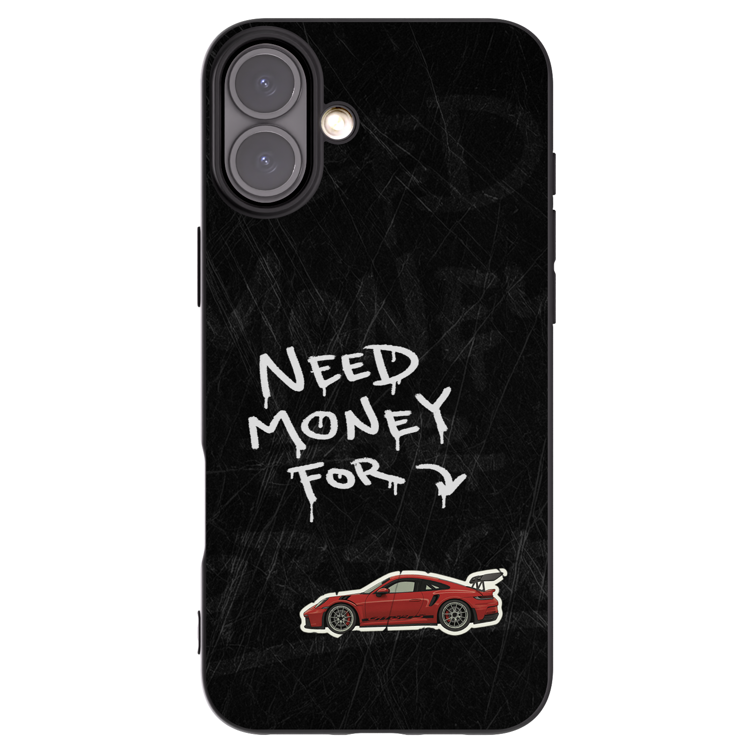 Picasee silikonowe czarne etui na Apple iPhone 16 Plus - Track Mode