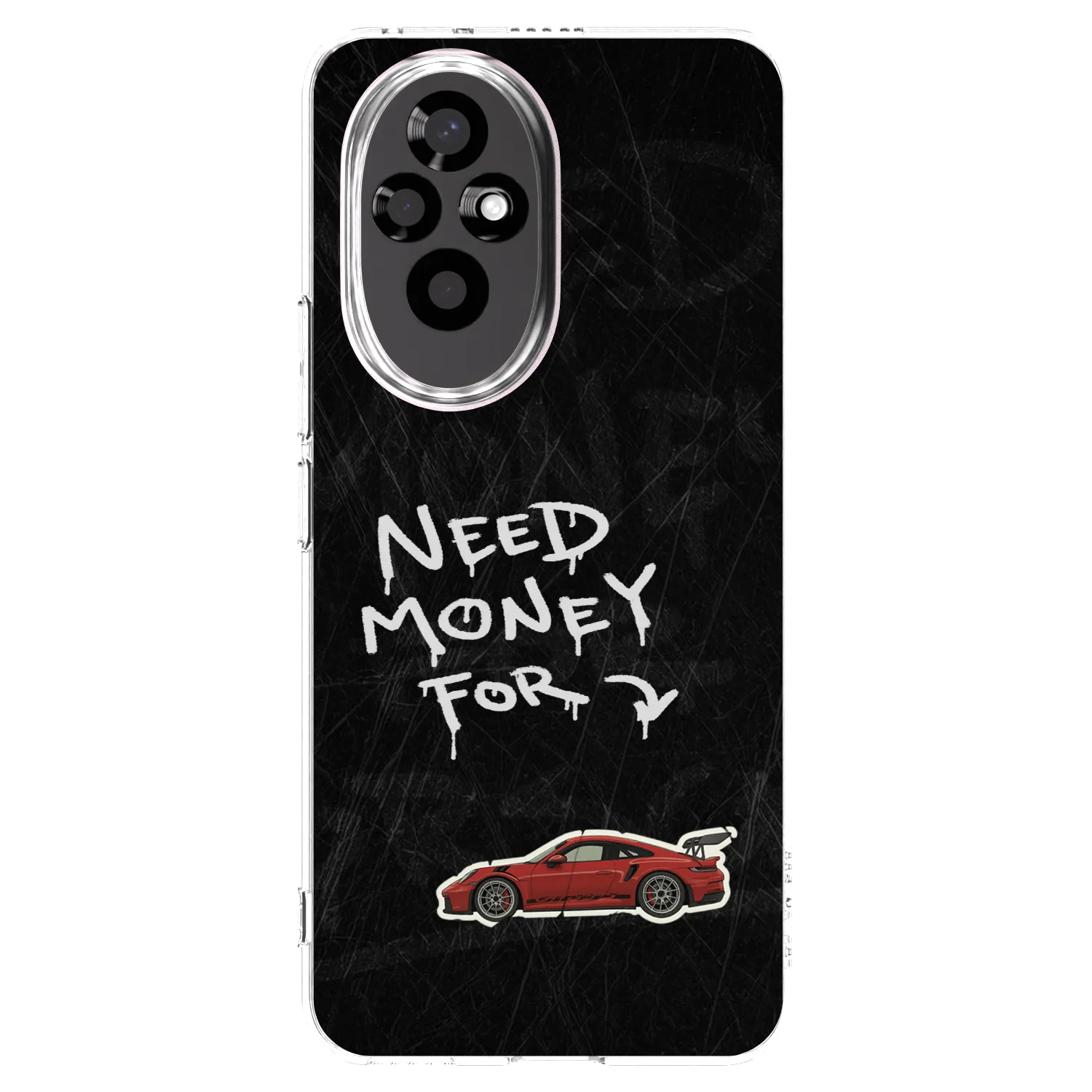 Picasee silikonowe przeźroczyste etui na Honor 200 5G - Track Mode