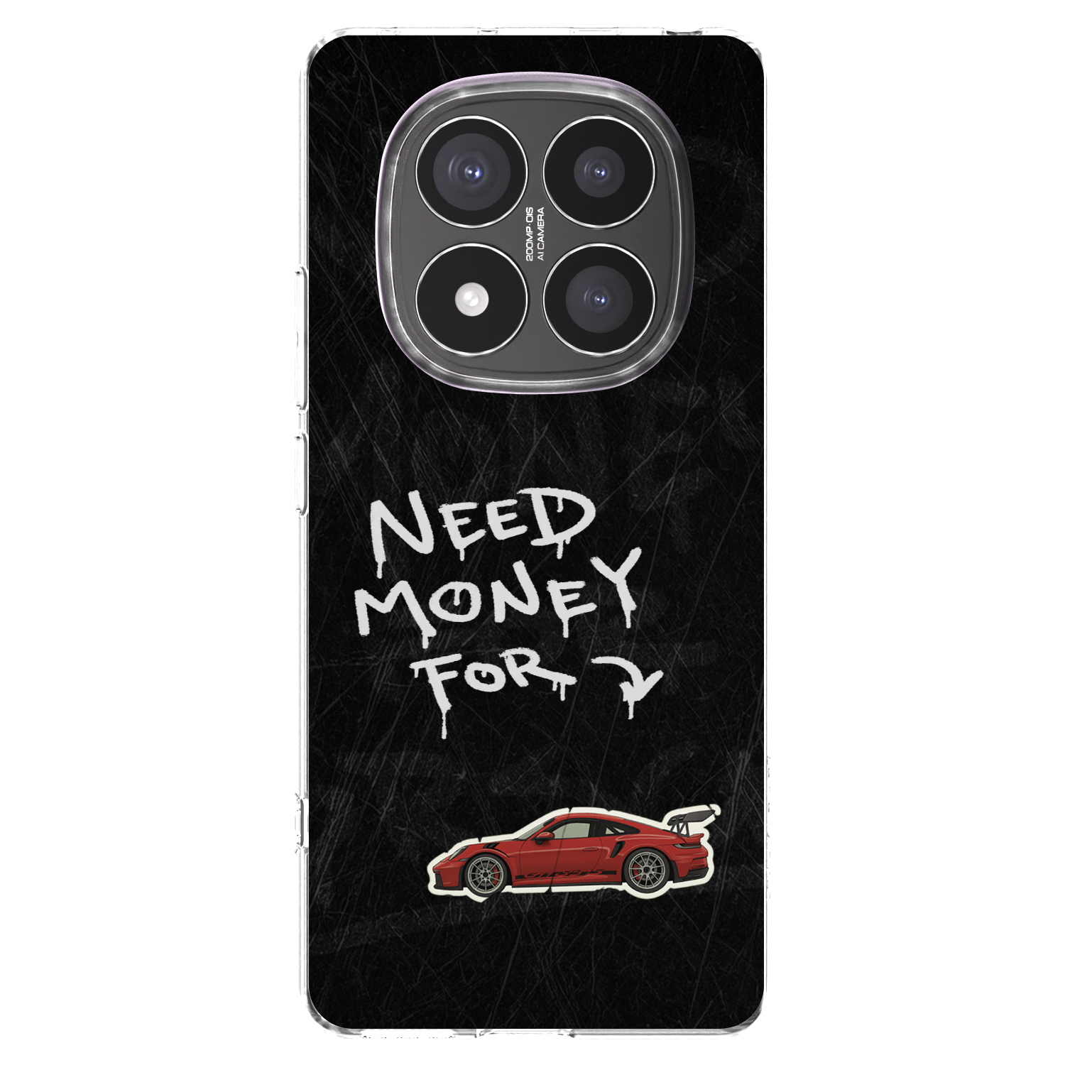 Picasee silikonowe przeźroczyste etui na Xiaomi Redmi Note 14 Pro+ 5G - Track Mode