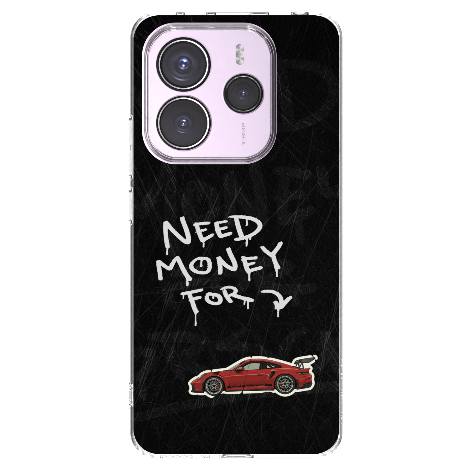 Picasee silikonowe przeźroczyste etui na Xiaomi Redmi Note 14 5G - Track Mode