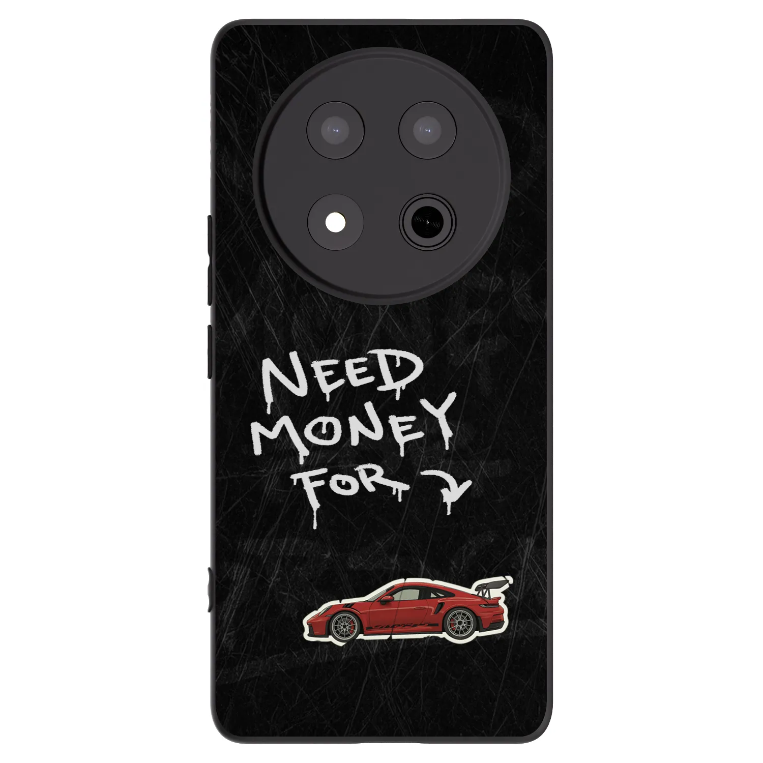 Picasee silikonowe czarne etui na Honor Magic7 Lite 5G - Track Mode