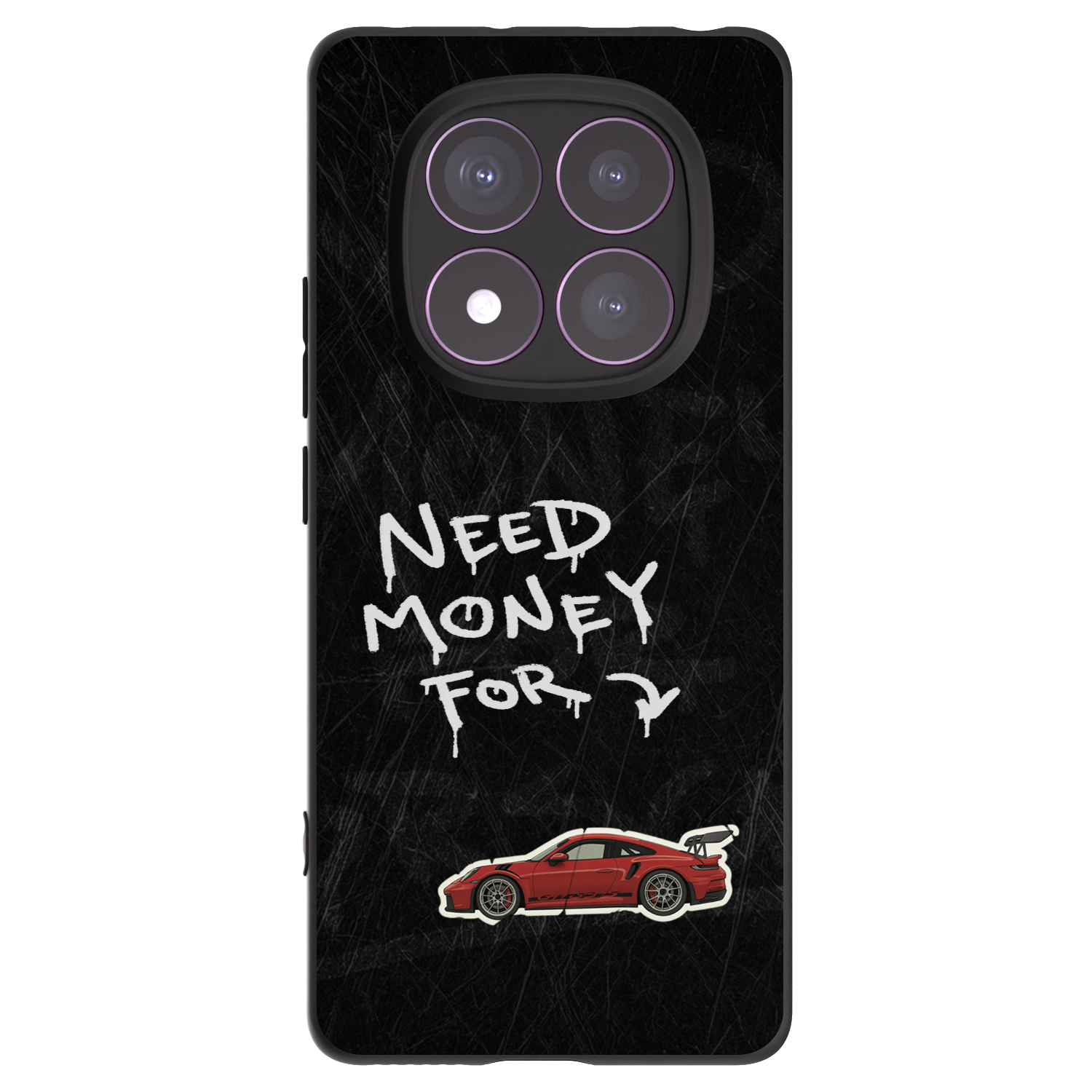Picasee silikonowe czarne etui na Xiaomi Redmi Note 14 Pro 4G - Track Mode