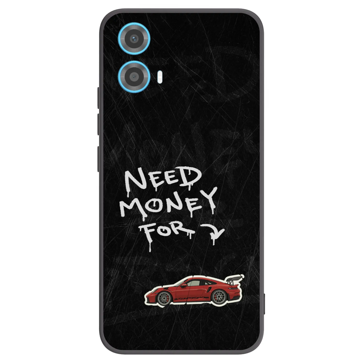 Picasee silikonowe czarne etui na Motorola Moto G34 5G - Track Mode