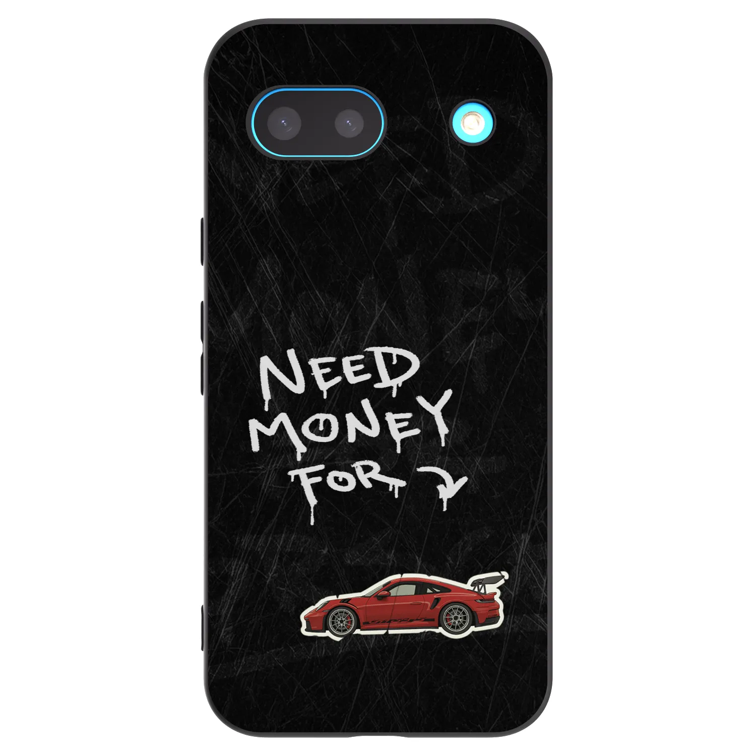 Picasee silikonowe czarne etui na Google Pixel 8a - Track Mode