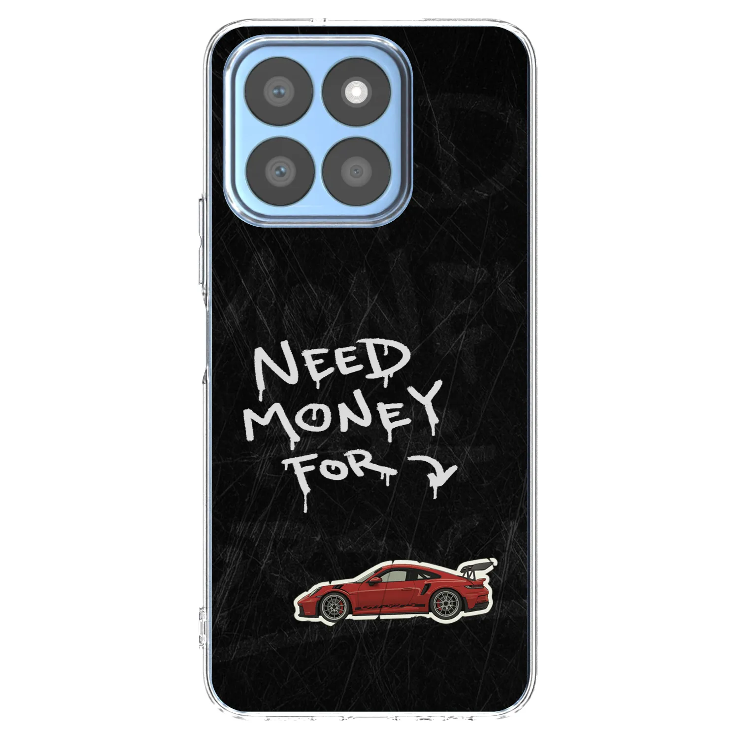 Picasee silikonowe przeźroczyste etui na Honor X8c - Track Mode