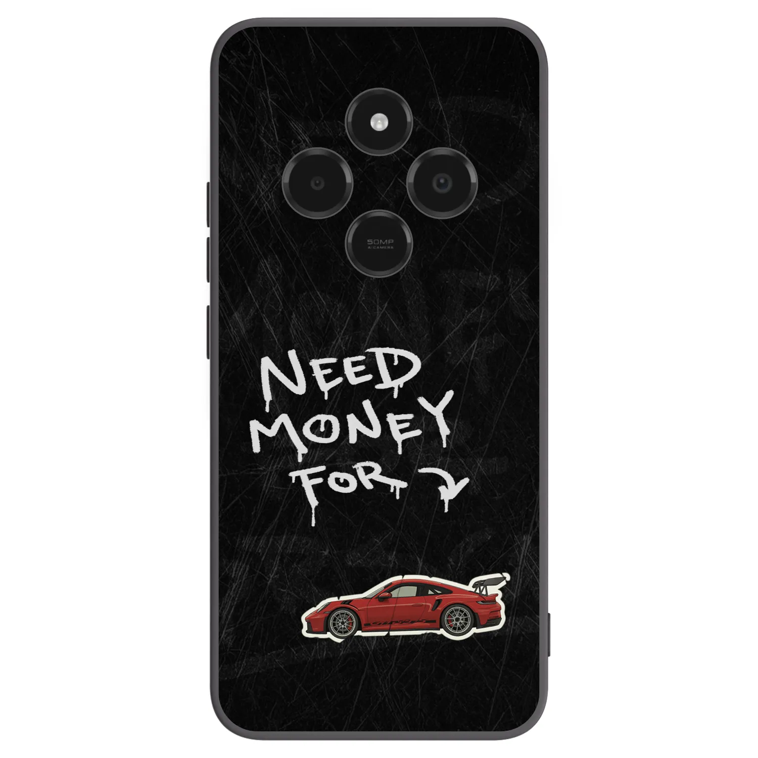 Picasee silikonowe czarne etui na Xiaomi Poco C75 - Track Mode