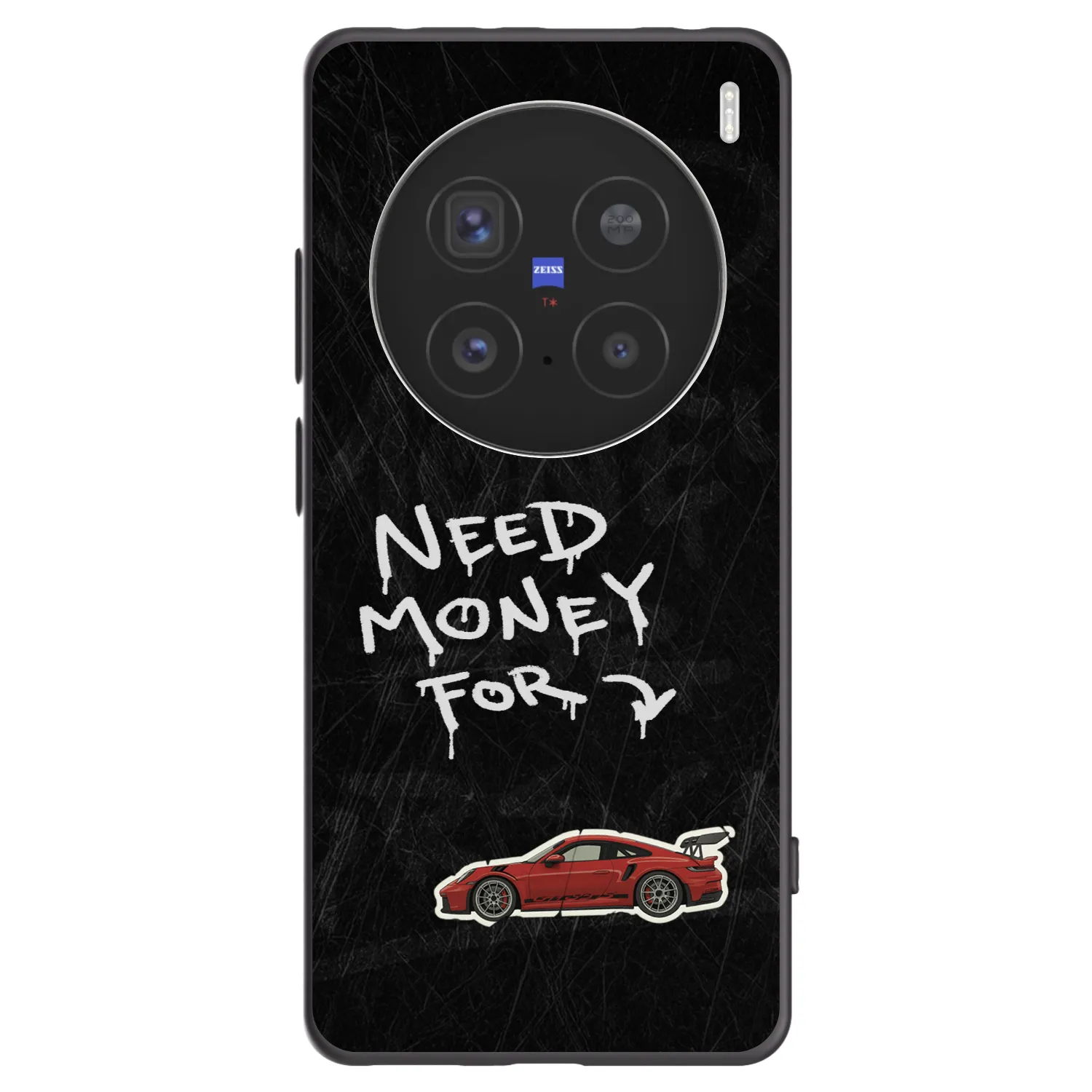 Picasee silikonowe czarne etui na Vivo X200 Pro - Track Mode