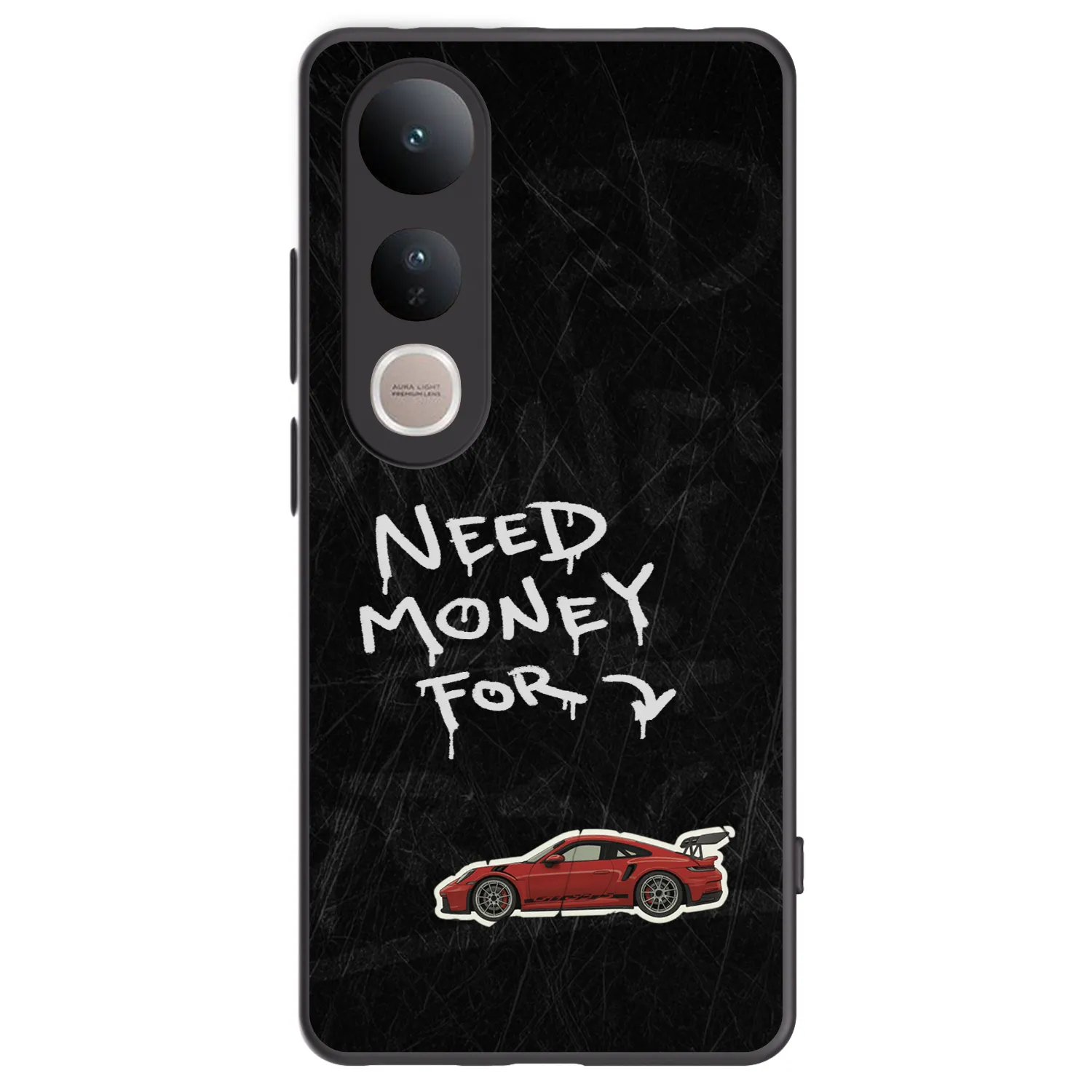 Picasee silikonowe czarne etui na Vivo V50 Lite 5G - Track Mode