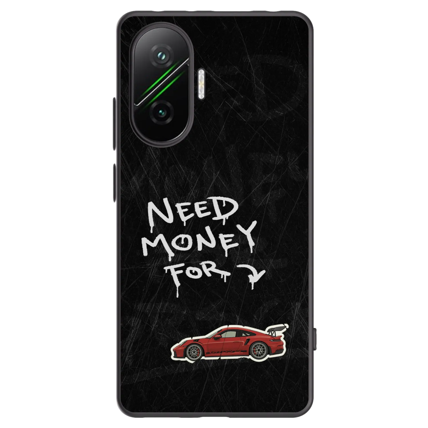 Picasee silikonowe czarne etui na Xiaomi Poco F7 Pro 5G - Track Mode