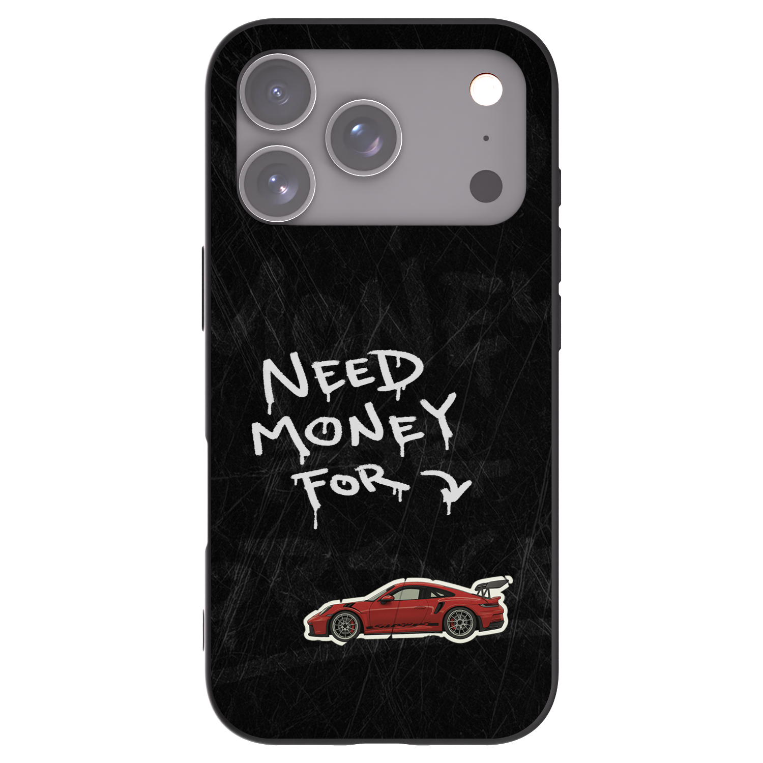 Picasee silikonowe czarne etui na Apple iPhone 17 Pro - Track Mode