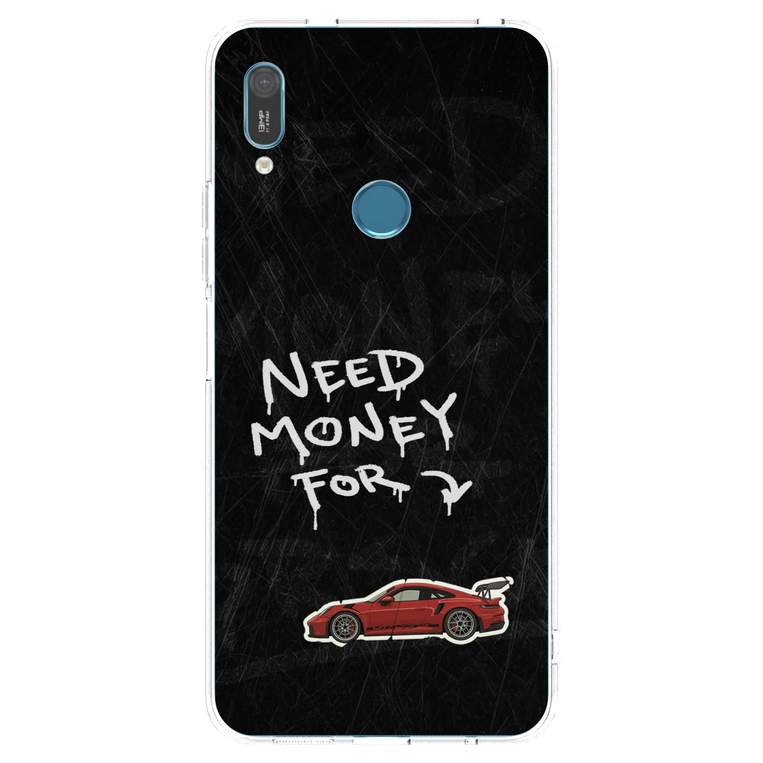 Picasee silikonowe przeźroczyste etui na Huawei Y6 2019 - Track Mode