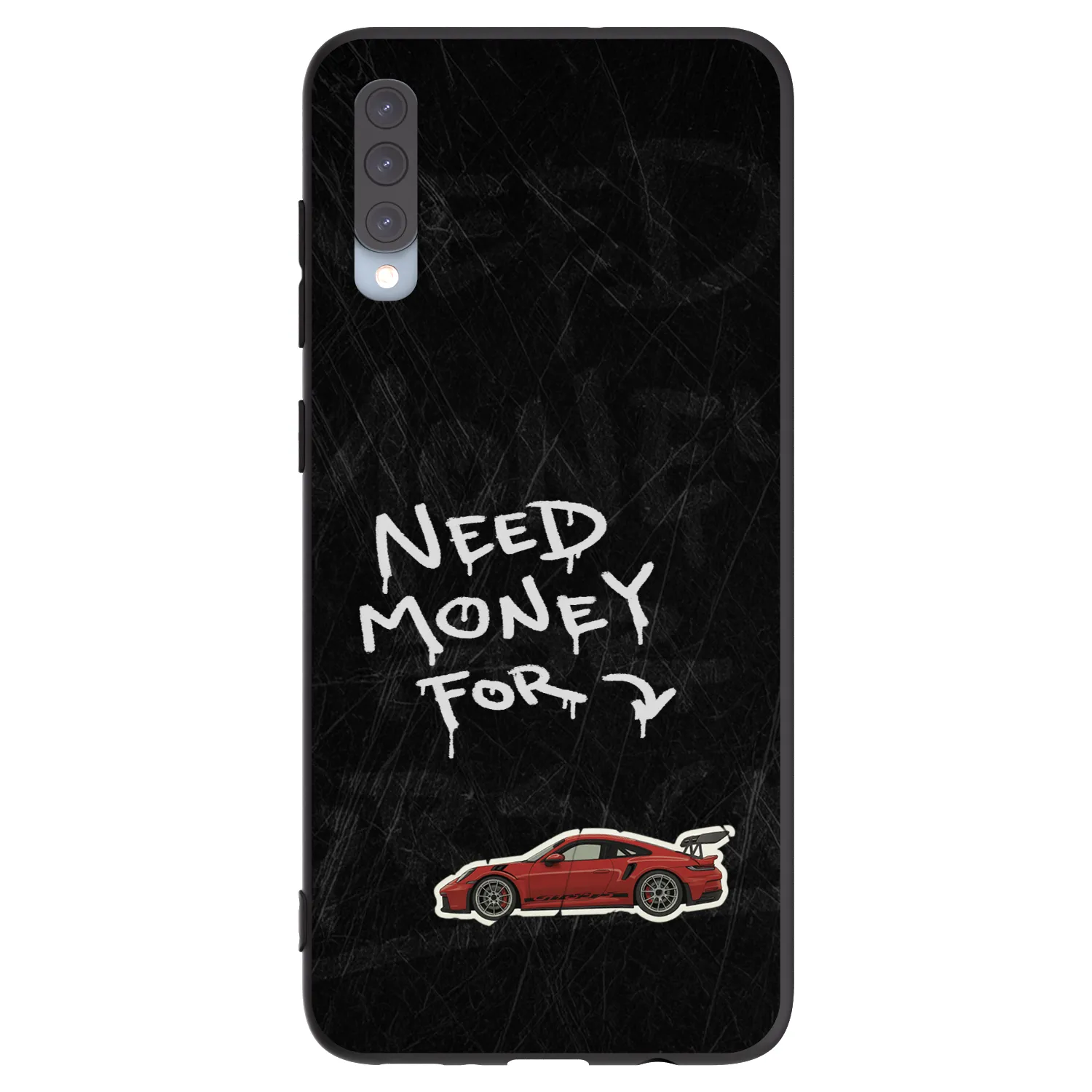 Picasee silikonowe czarne etui na Samsung Galaxy A70 A705F - Track Mode