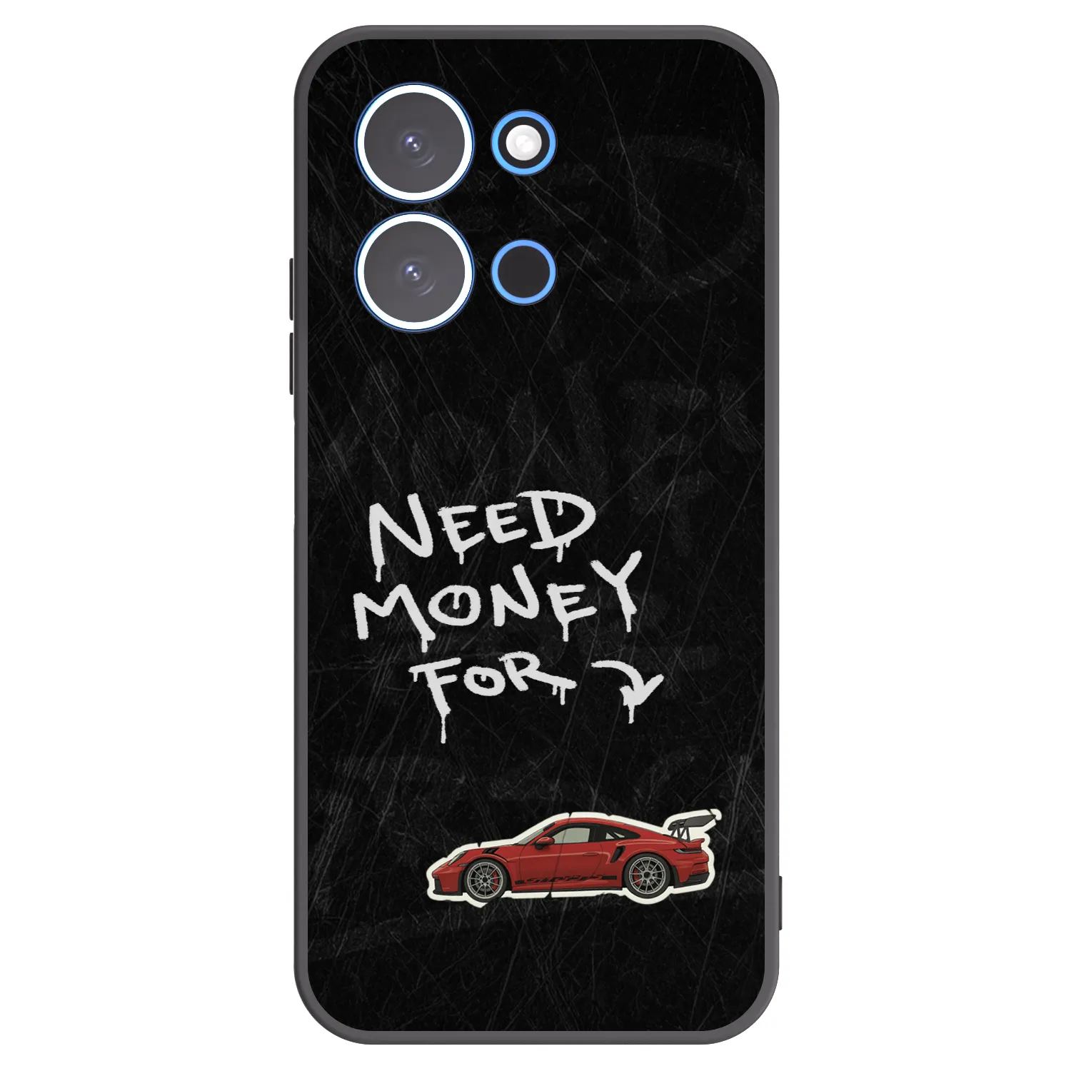 Picasee silikonowe czarne etui na Xiaomi Redmi 15C 4G - Track Mode