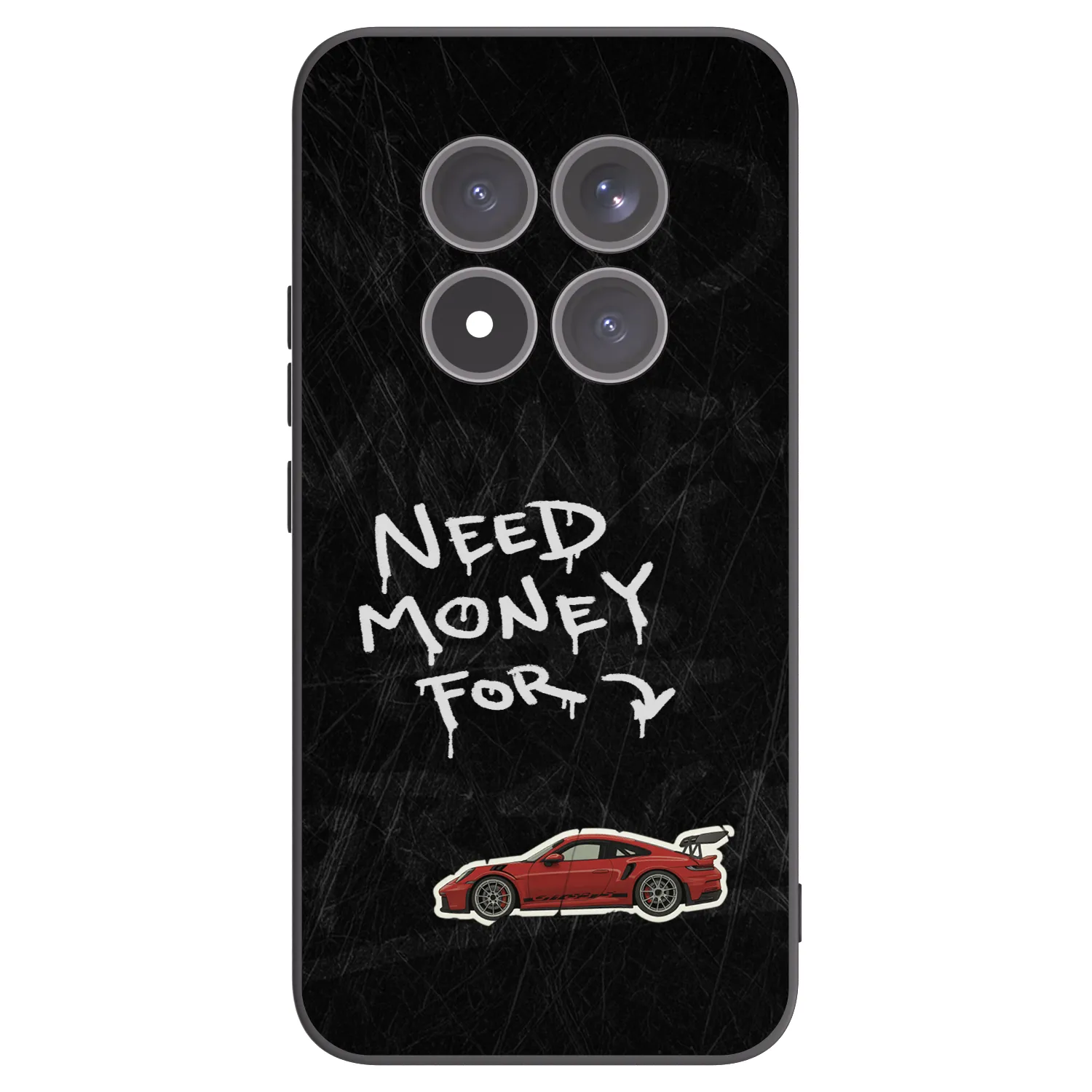 Picasee silikonowe czarne etui na Xiaomi Redmi Note 15 Pro+ - Track Mode