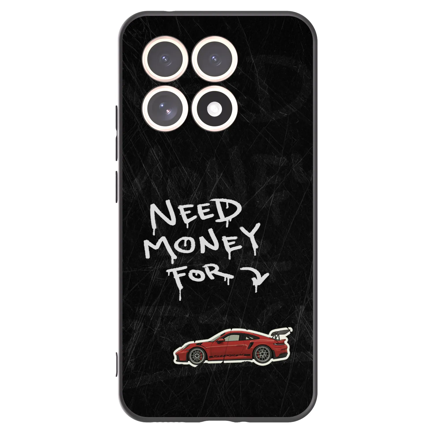 Picasee silikonowe czarne etui na Xiaomi 15T - Track Mode