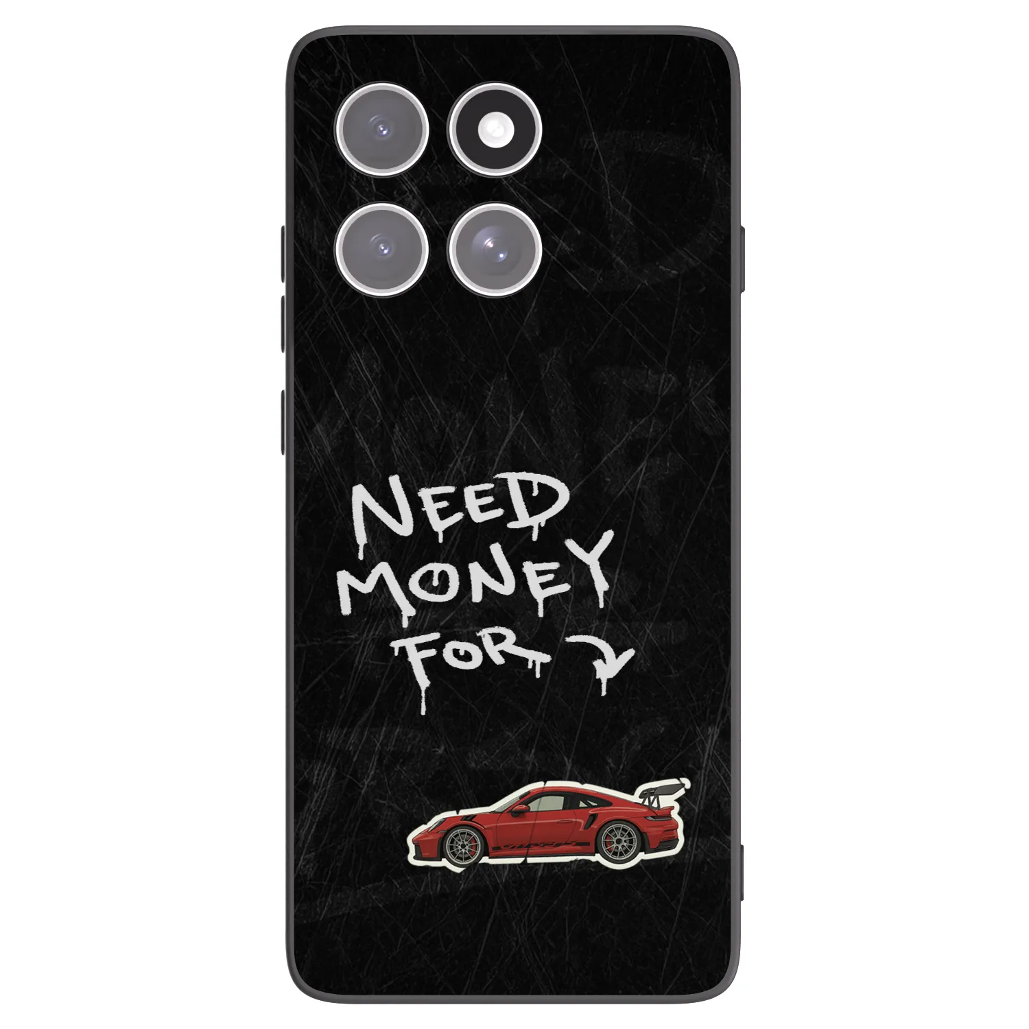 Picasee silikonowe czarne etui na Motorola Edge 60 Fusion - Track Mode
