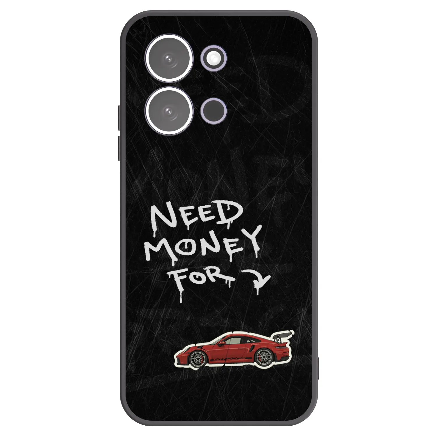 Picasee silikonowe czarne etui na Xiaomi Redmi 15C 5G - Track Mode