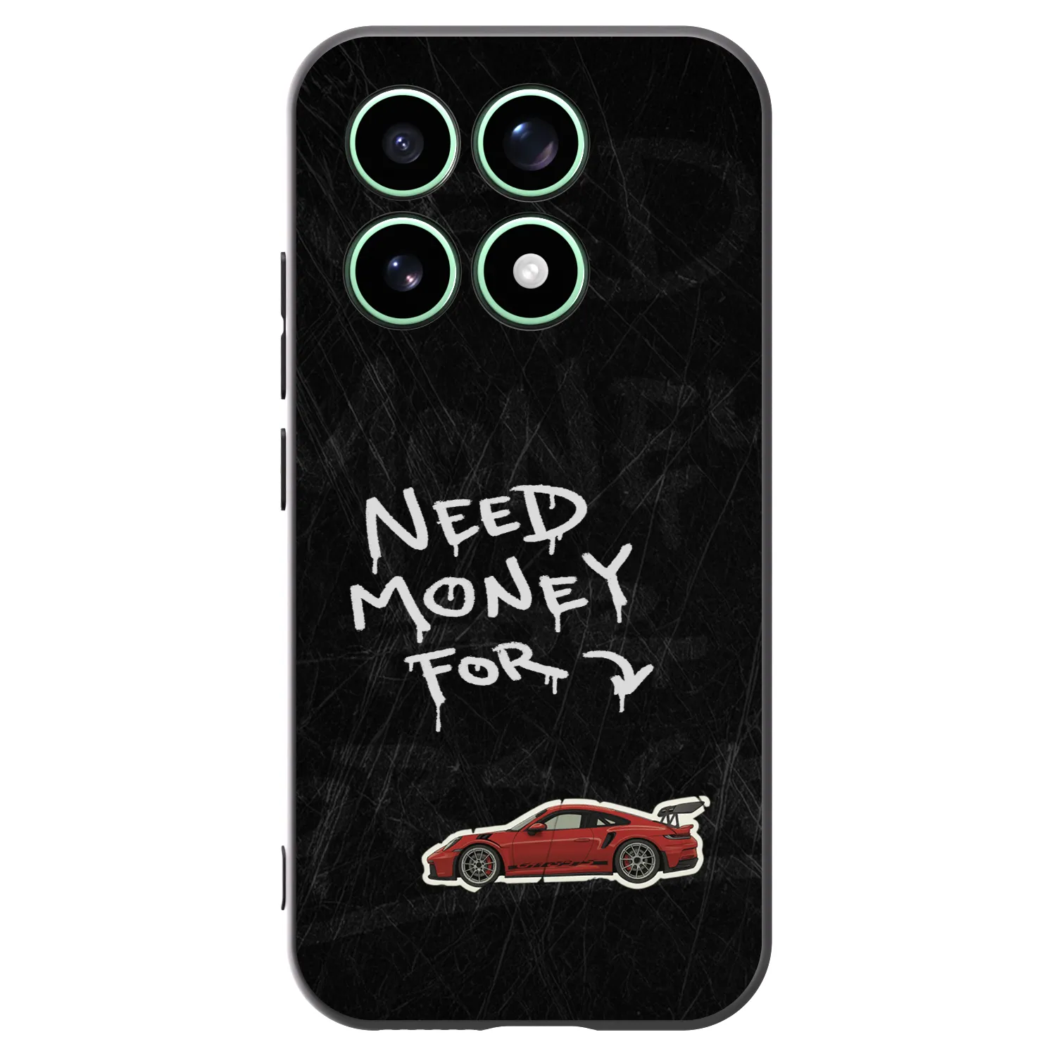 Picasee silikonowe czarne etui na Xiaomi 17 - Track Mode