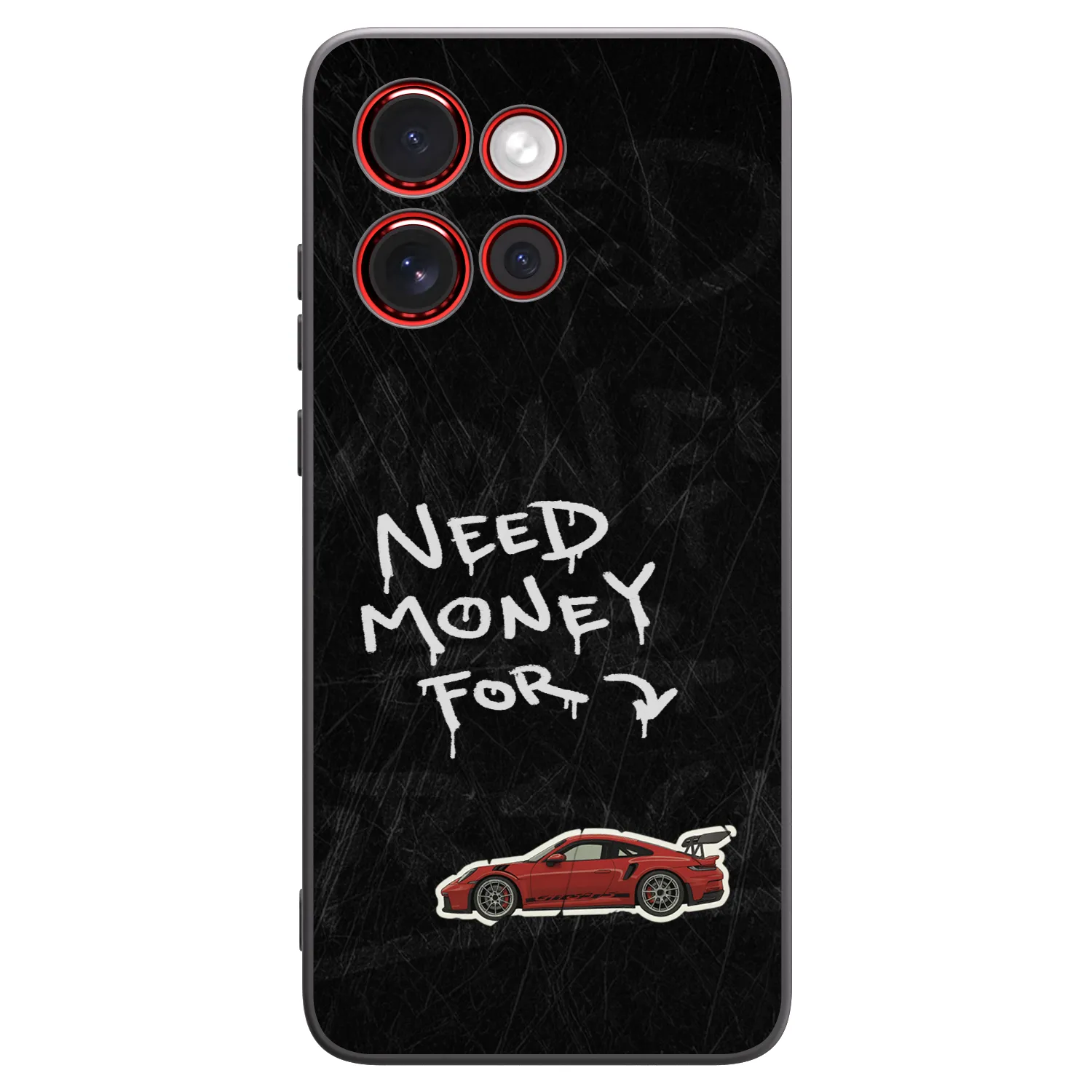 Picasee silikonowe czarne etui na Motorola Edge 60 Neo 5G - Track Mode