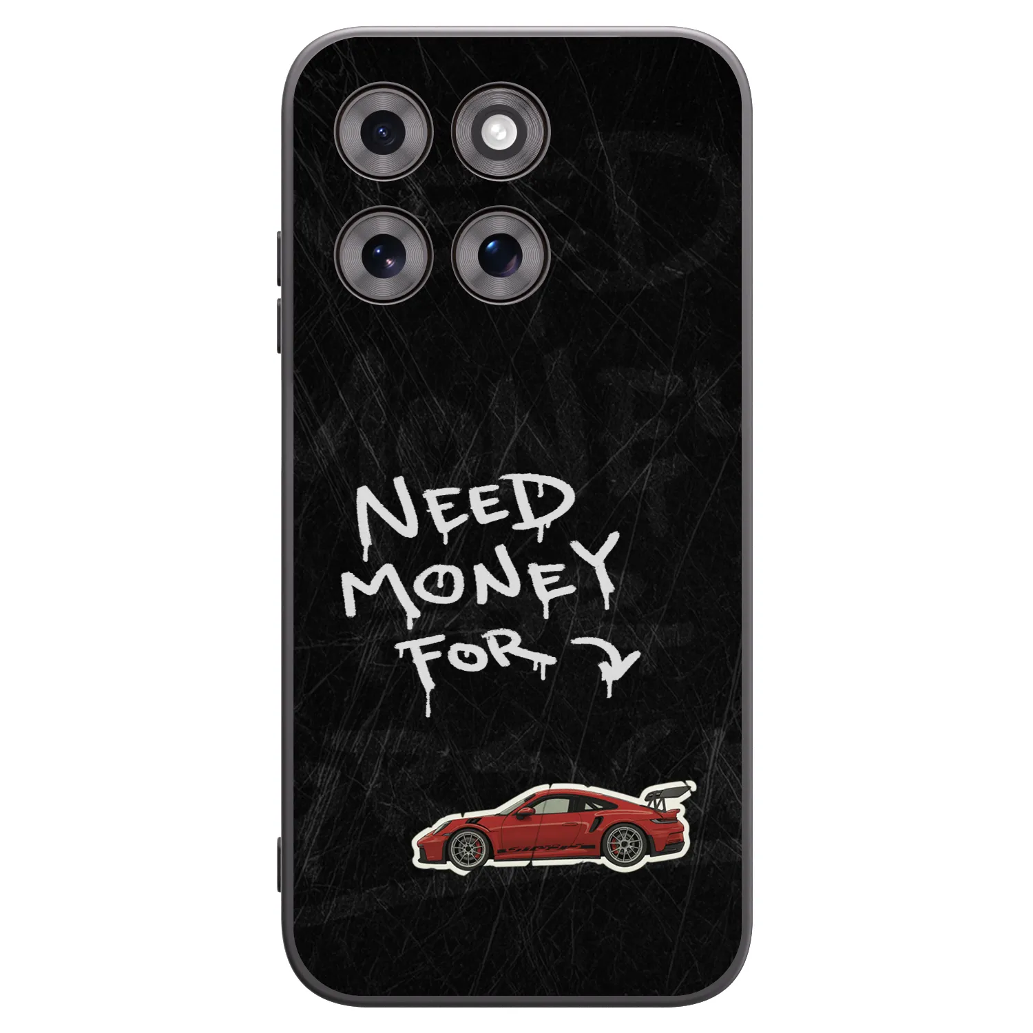 Picasee silikonowe czarne etui na Motorola Moto G77 - Track Mode