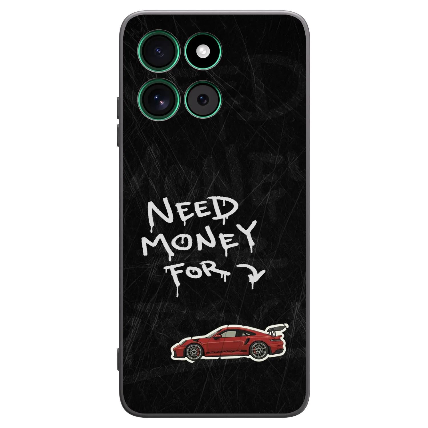 Picasee silikonowe czarne etui na Motorola Moto G57 Power - Track Mode