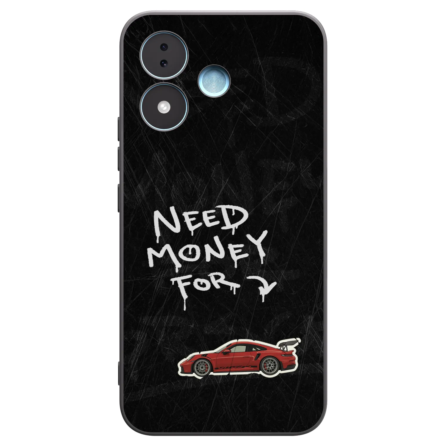 Picasee silikonowe czarne etui na Xiaomi Redmi Note 17 5G - Track Mode