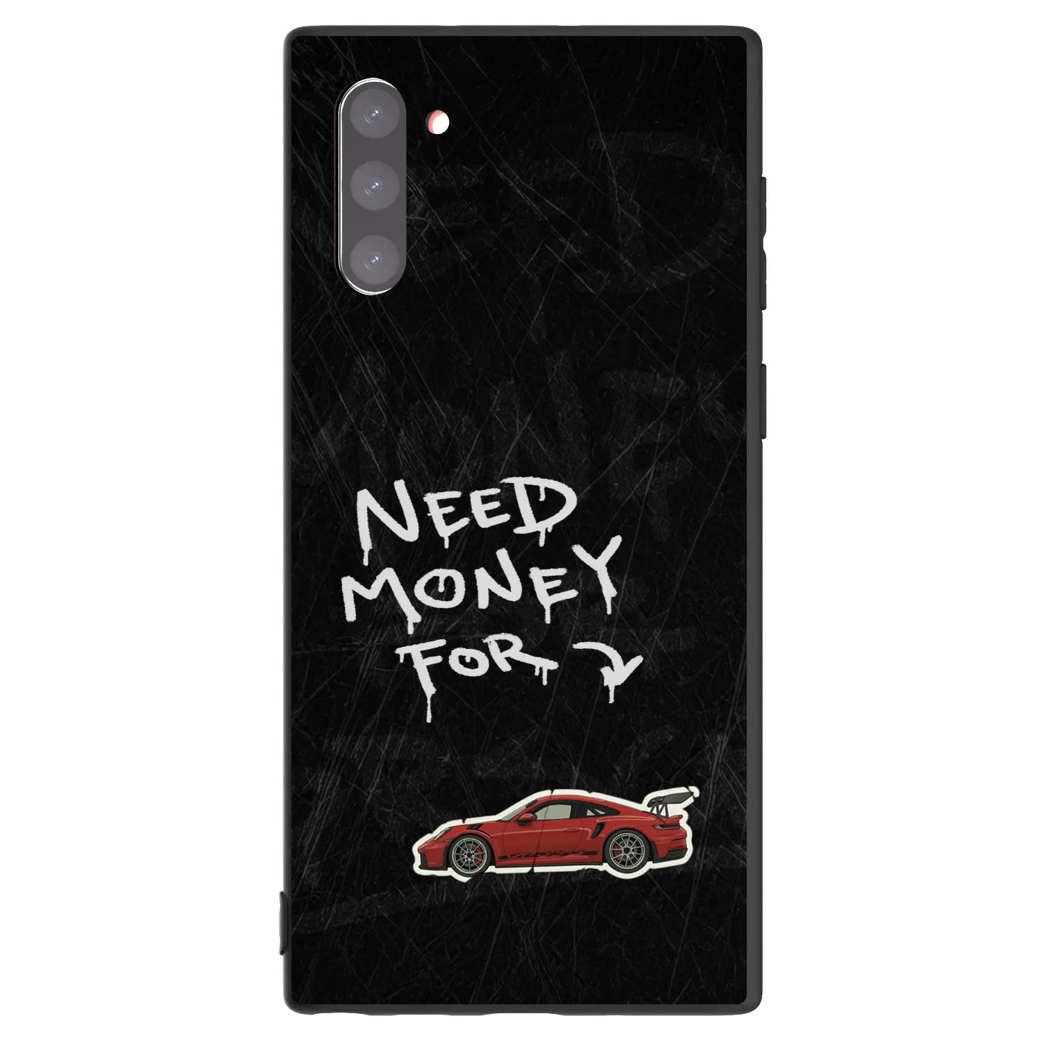 Picasee silikonowe czarne etui na Samsung Galaxy Note 10 N970F - Track Mode