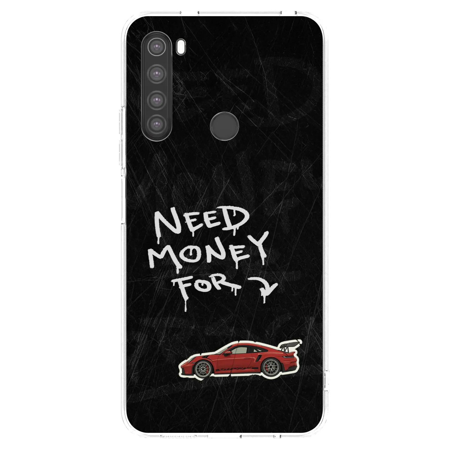 Picasee silikonowe przeźroczyste etui na Xiaomi Redmi Note 8 - Track Mode