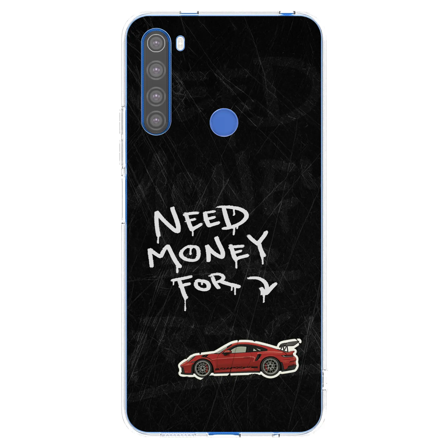 Picasee silikonowe przeźroczyste etui na Xiaomi Redmi Note 8T - Track Mode