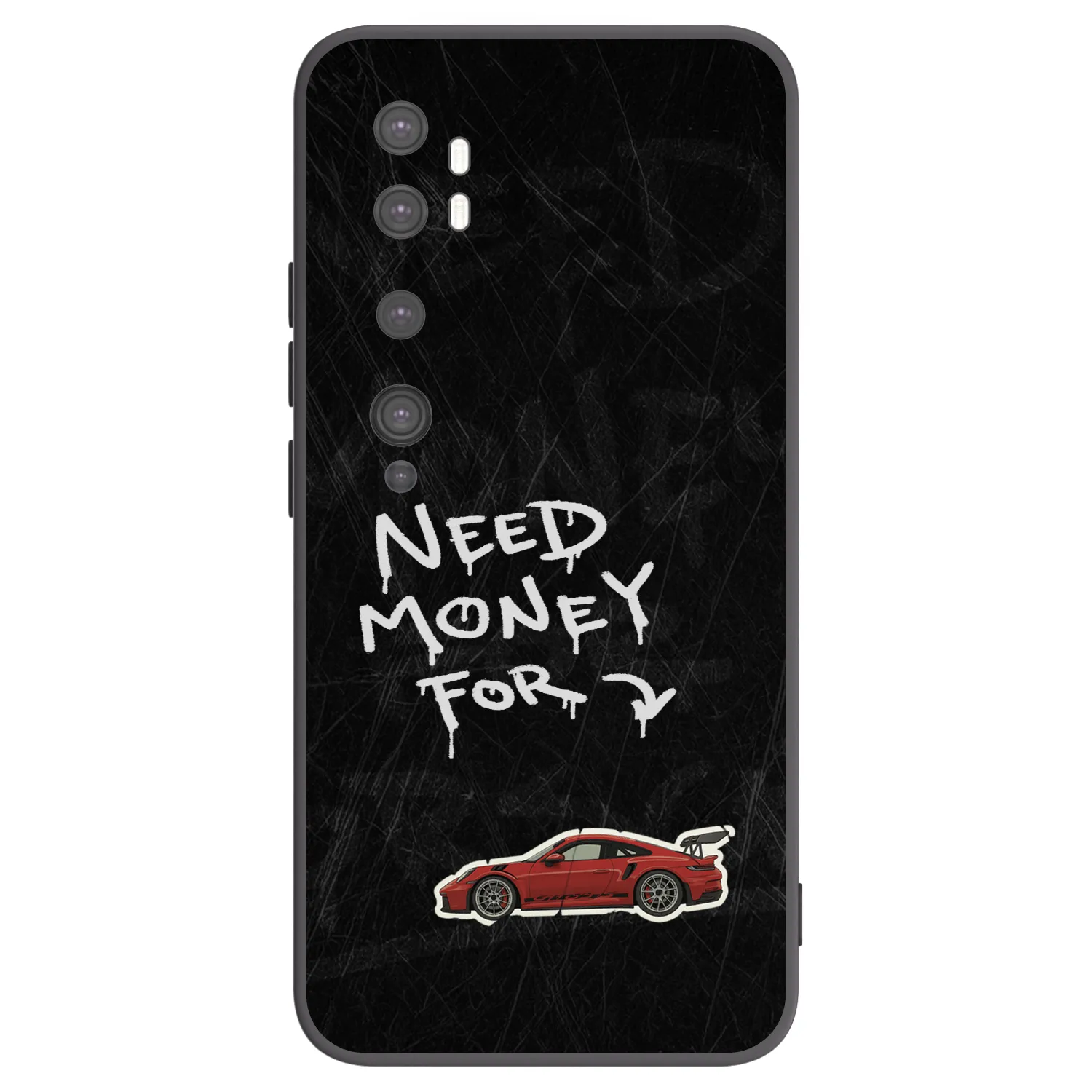 Picasee silikonowe czarne etui na Xiaomi Mi Note 10 (Pro) - Track Mode