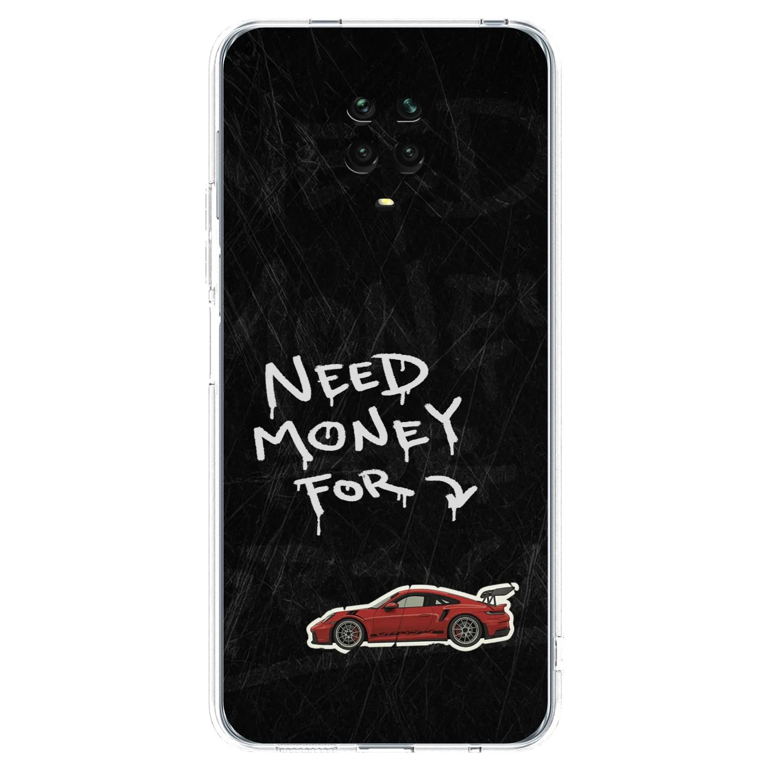 Picasee silikonowe przeźroczyste etui na Xiaomi Redmi Note 9S - Track Mode