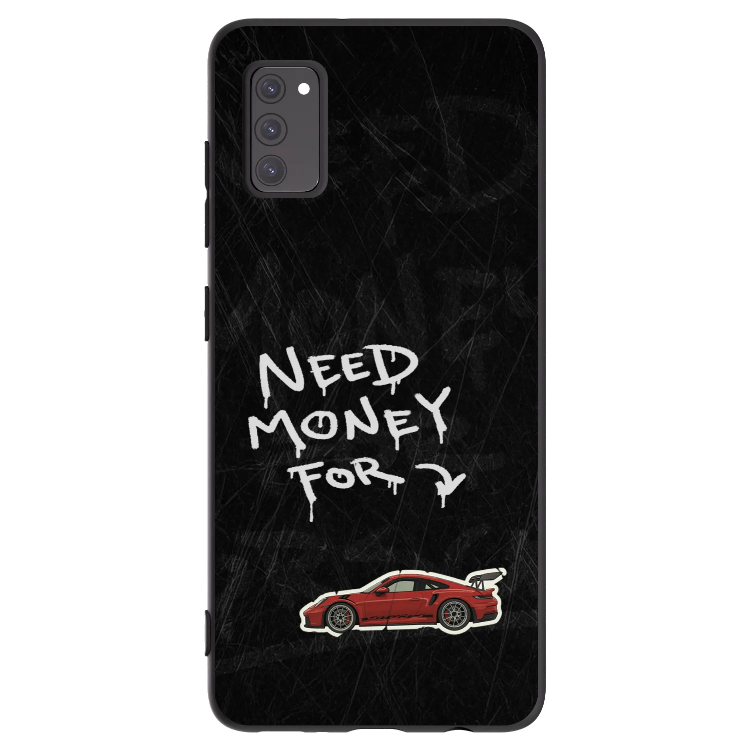 Picasee silikonowe czarne etui na Samsung Galaxy A41 A415F - Track Mode