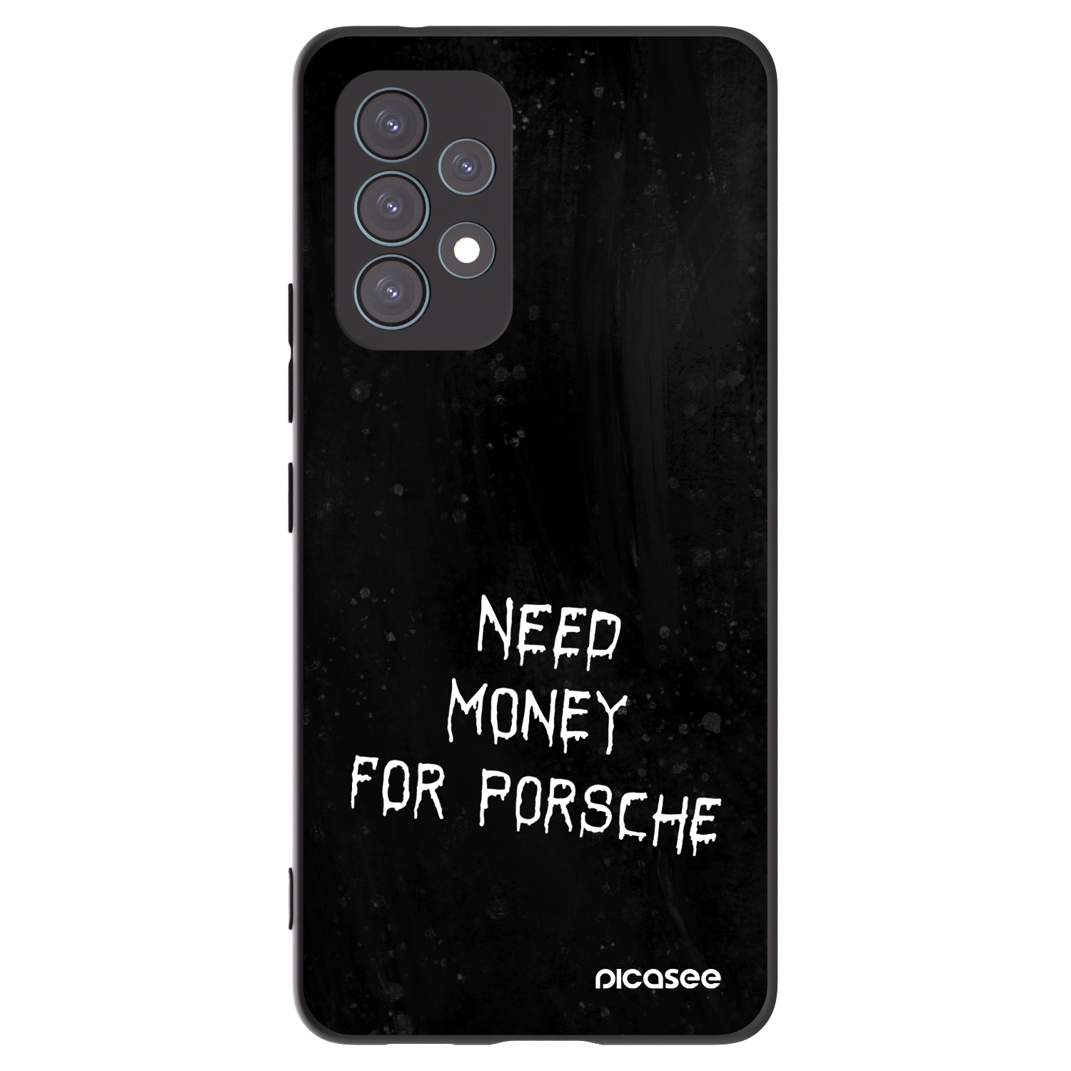 Picasee silikonowe czarne etui na Samsung Galaxy A53 5G A536 - Black Fuel